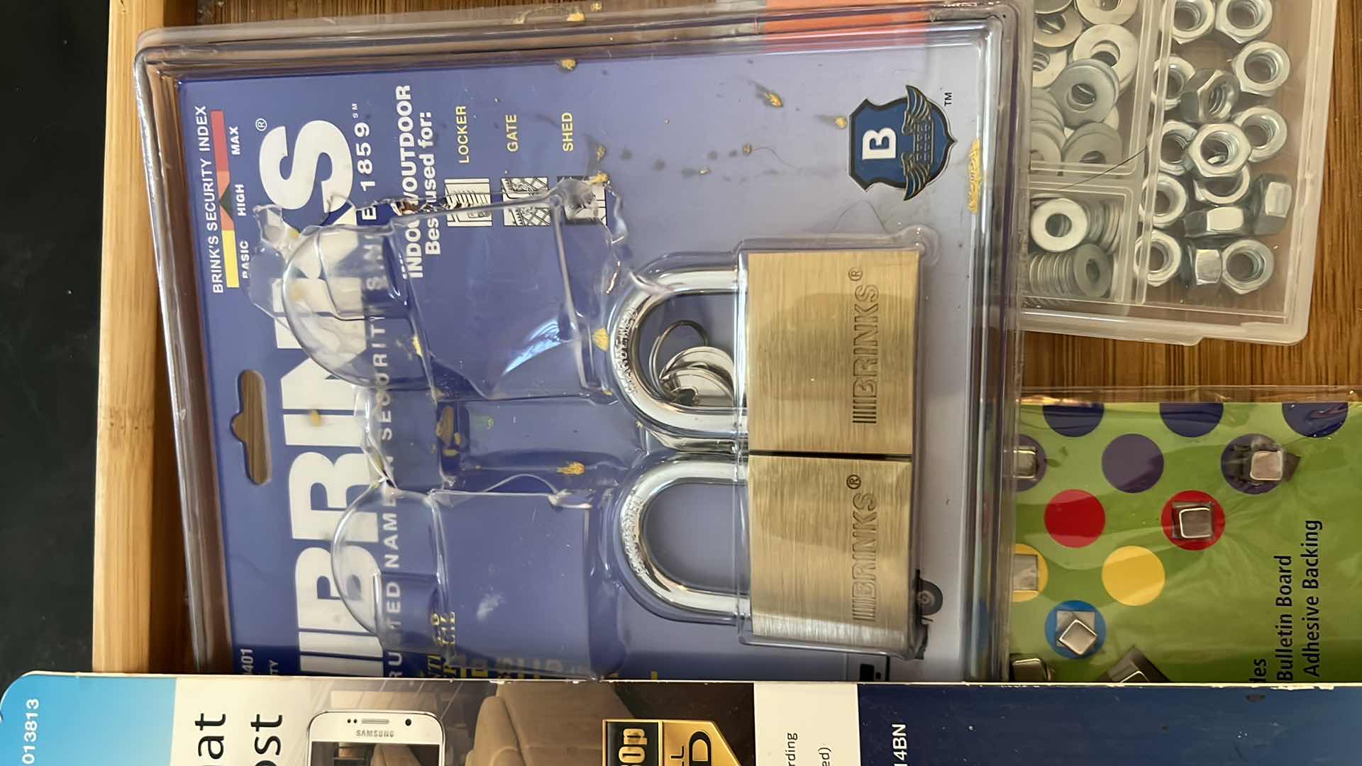 Photo 1 of BED TRAY, PADLOCKS, GEL ROLLERS, SMART CAMERA AND MORE