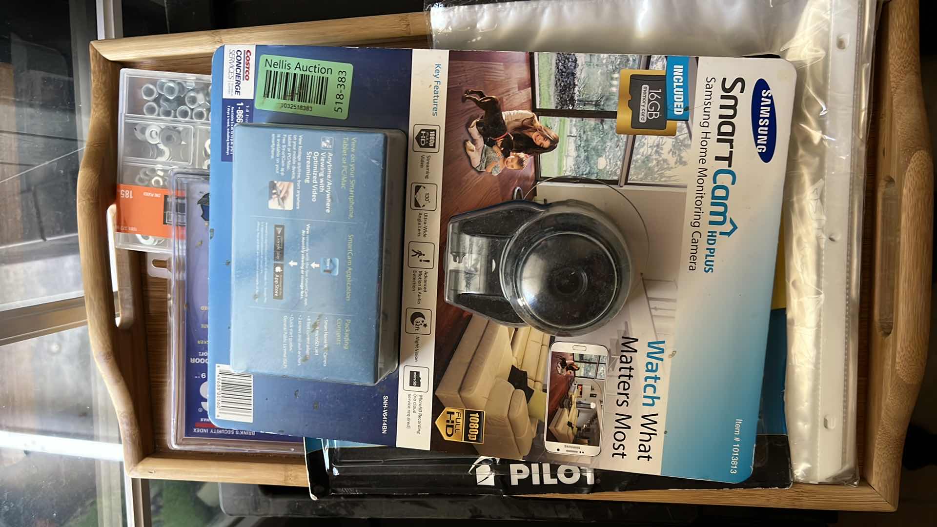Photo 1 of BED TRAY, PADLOCKS, GEL ROLLERS, SMART CAMERA AND MORE