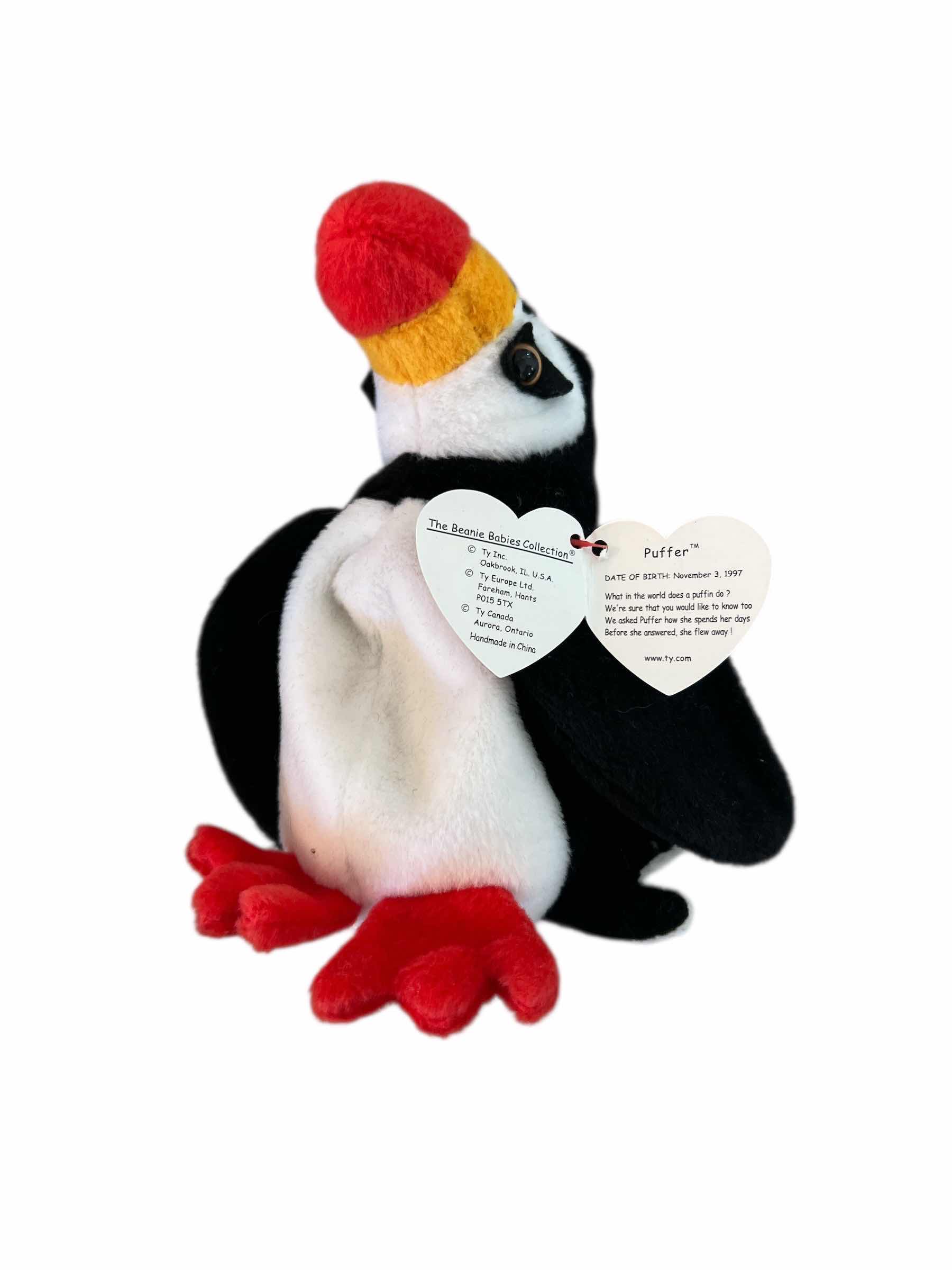 Photo 1 of 3 - TY BEANIE BABY PUFFINS “PUFFER” AND MORE