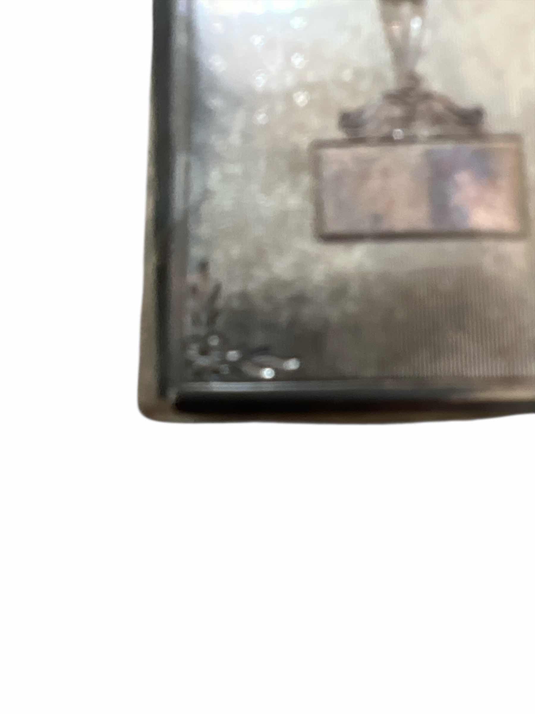 Photo 1 of J E CALDWELL & CO SILVER MAKE UP CASE AND MIRROR - SILVER CONTENT UNK