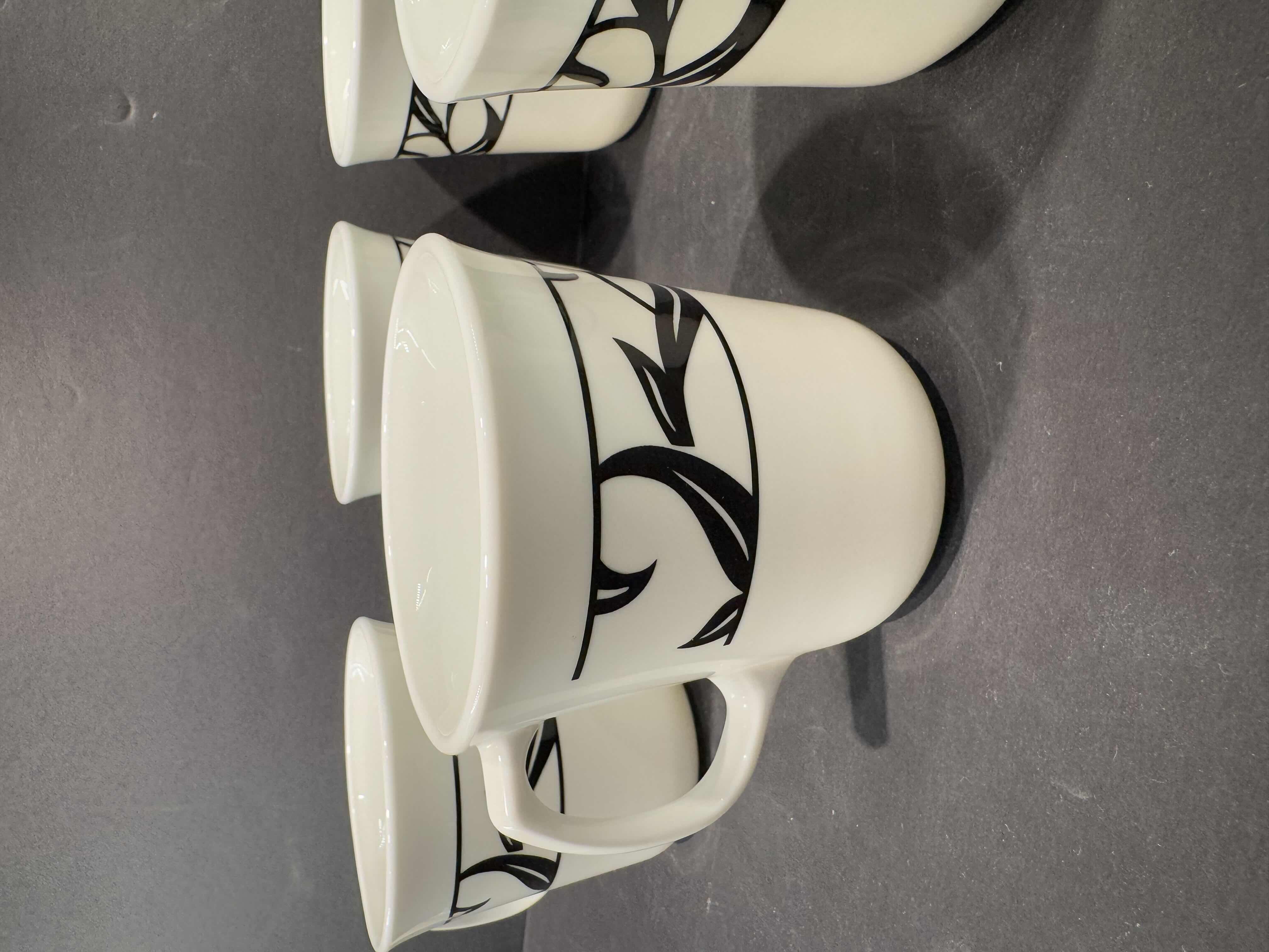 Photo 3 of 8- COFFEE MUGS VINTAGE CORELLE LYRICS BALCK AND WHITE DINNERWARE