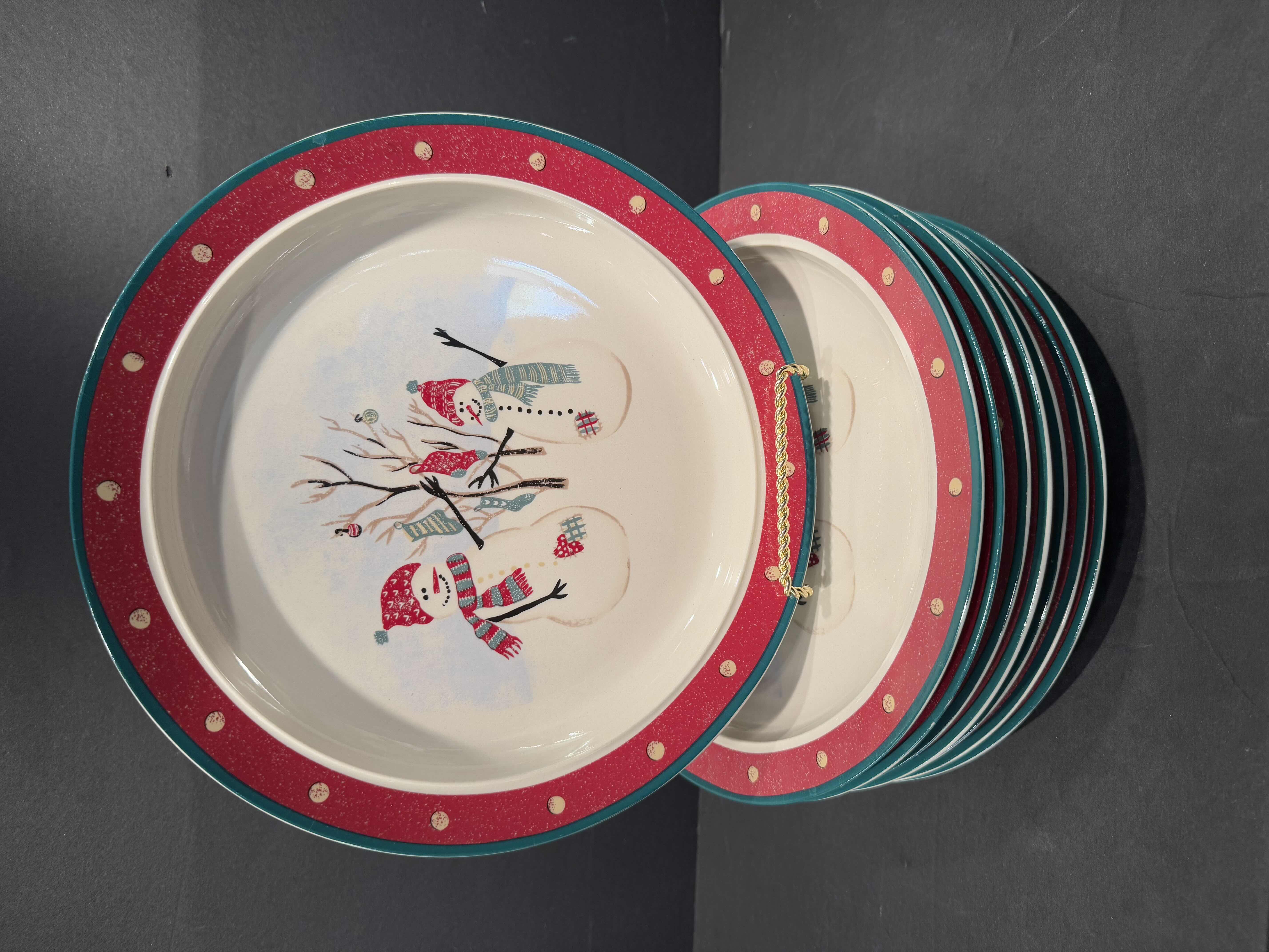 Photo 1 of 8- ROYAL SEASONS STONEWARE 10” DINNER PLATES