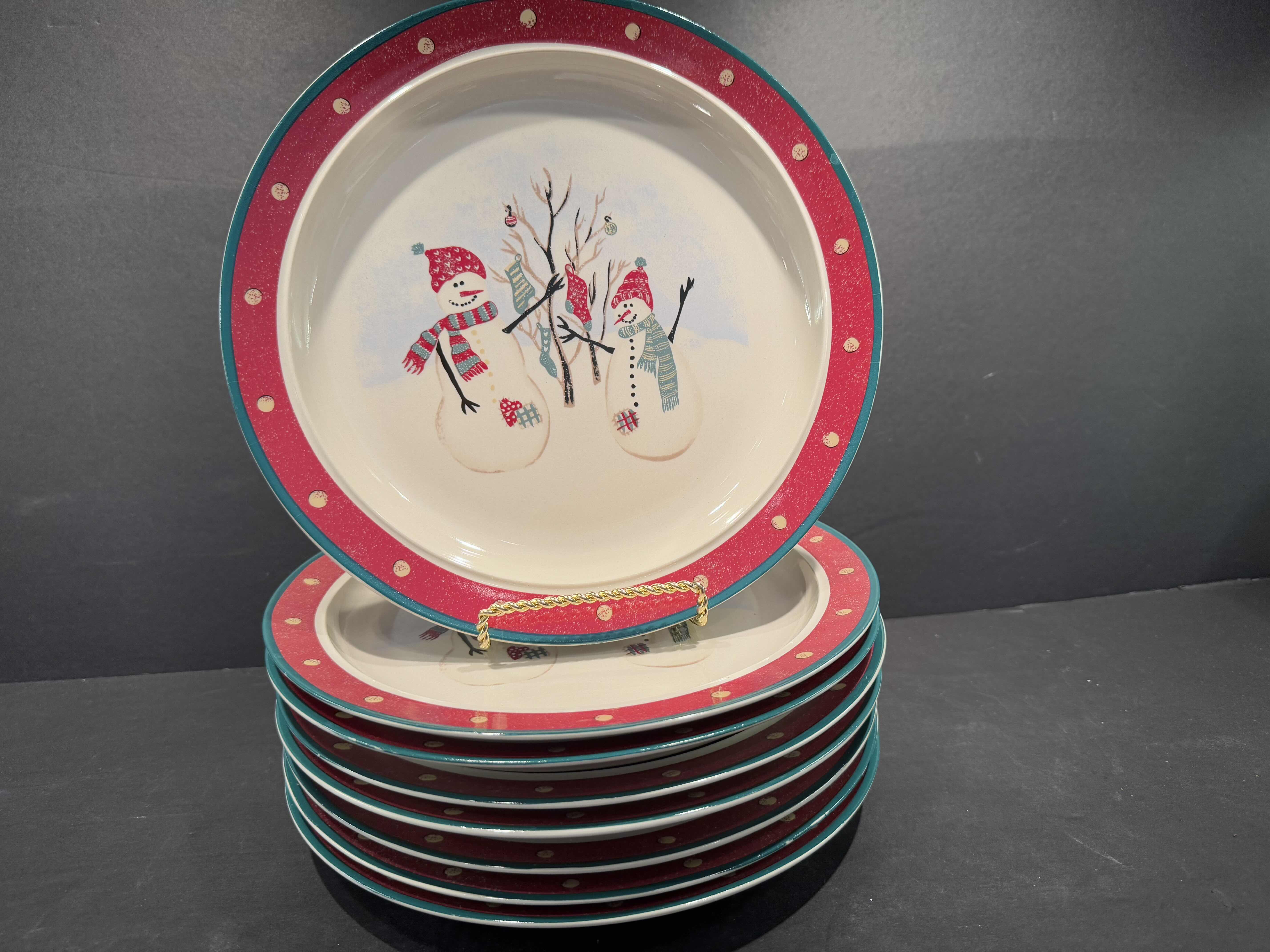 Photo 2 of 8- ROYAL SEASONS STONEWARE 10” DINNER PLATES