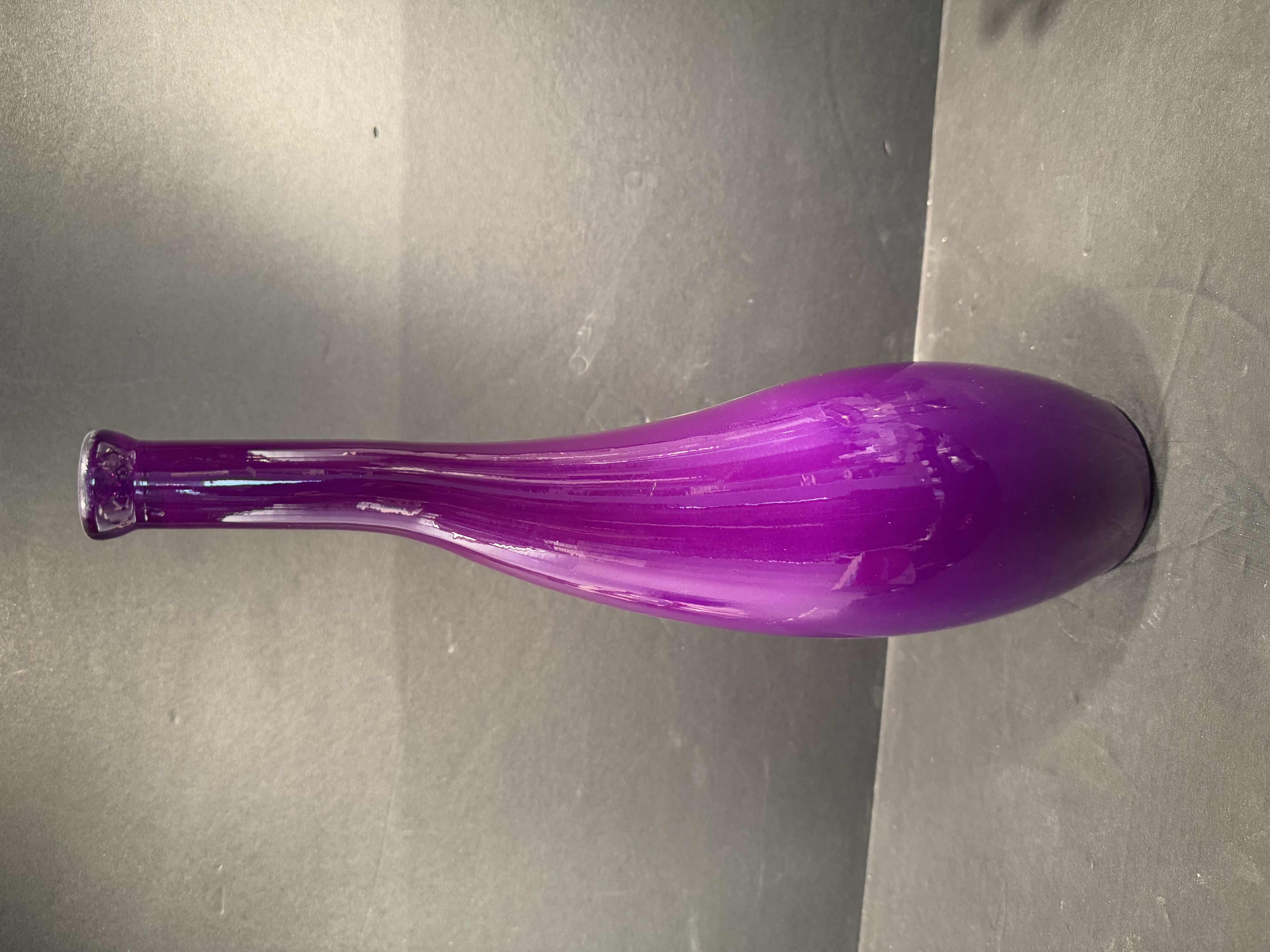 Photo 1 of 16" PURPLE VASE, STAR TREK ENTERPRSISE ANDORIAN WHISKEY BOTTLE WINE BOTTLE PROP 