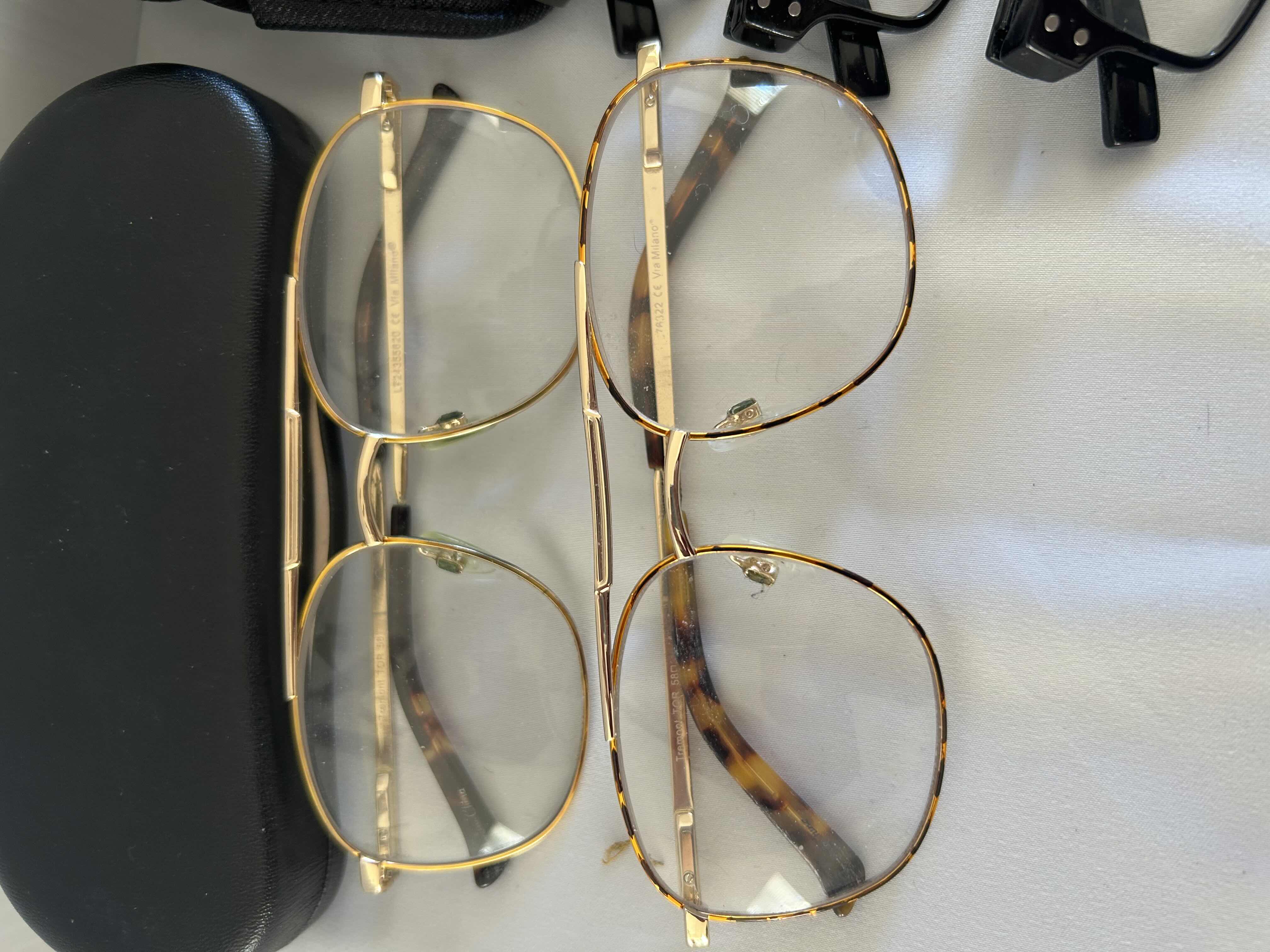 Photo 1 of 9-READING GLASSES AND SUNGLASSES VARIOUS FRAMES AND SHAPES. SOME WITH CASES.