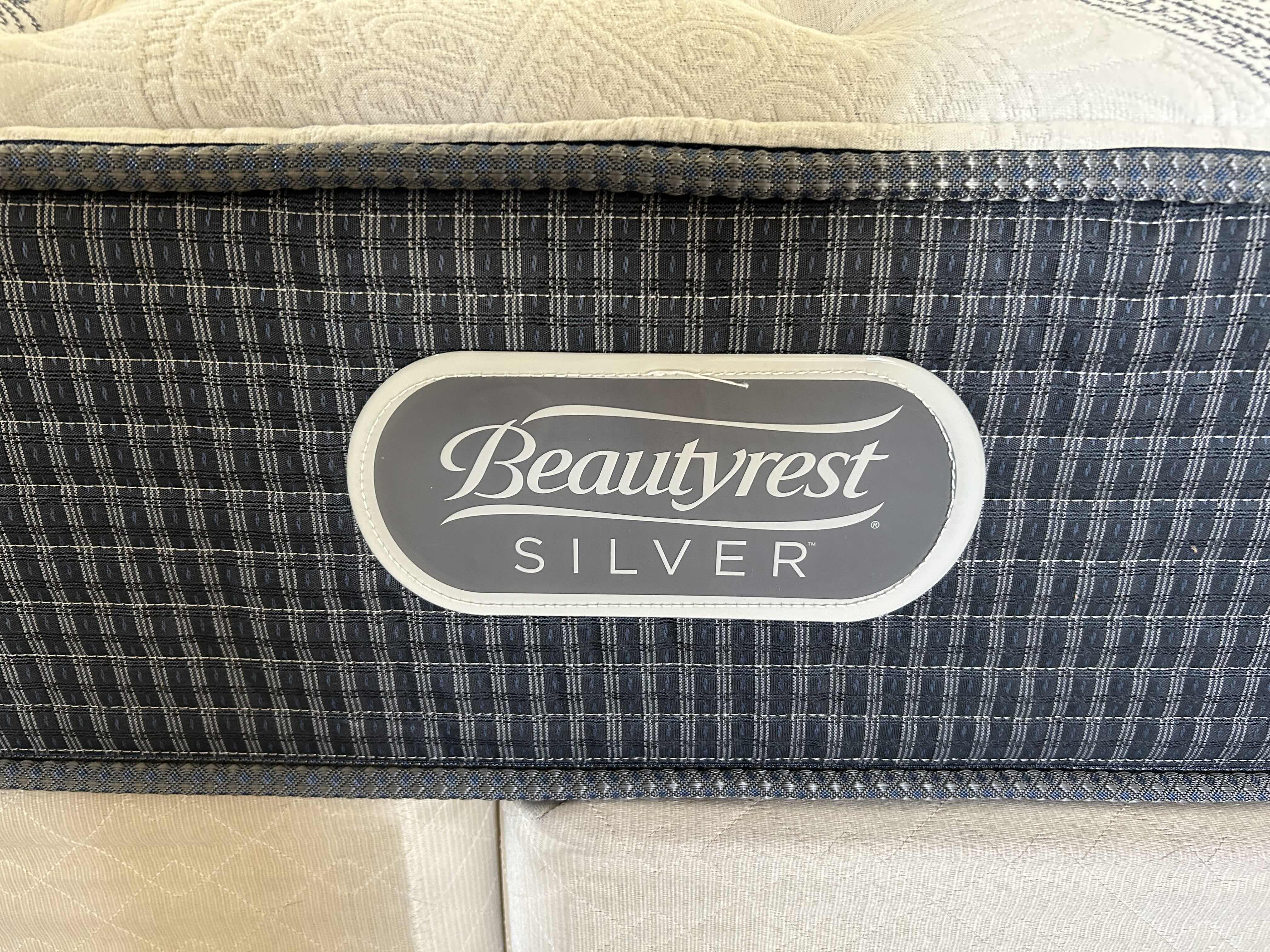 Photo 2 of KING SIZE BEAUTYREST SILVER MATTRESS,  WITH SPLIT BOXSPRINGS