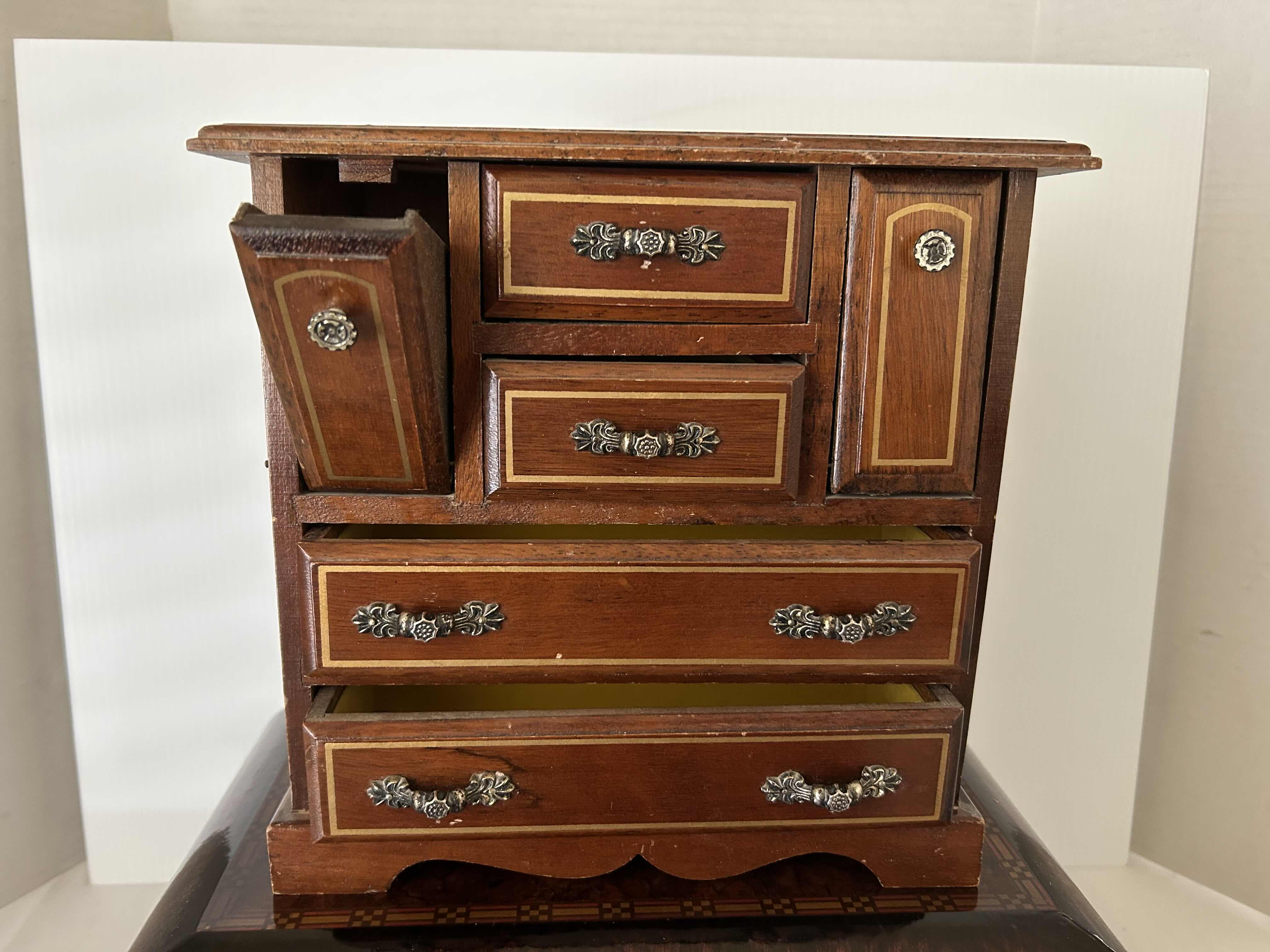 Photo 1 of 2 WOODEN VINTAGE JEWELRY BOXES