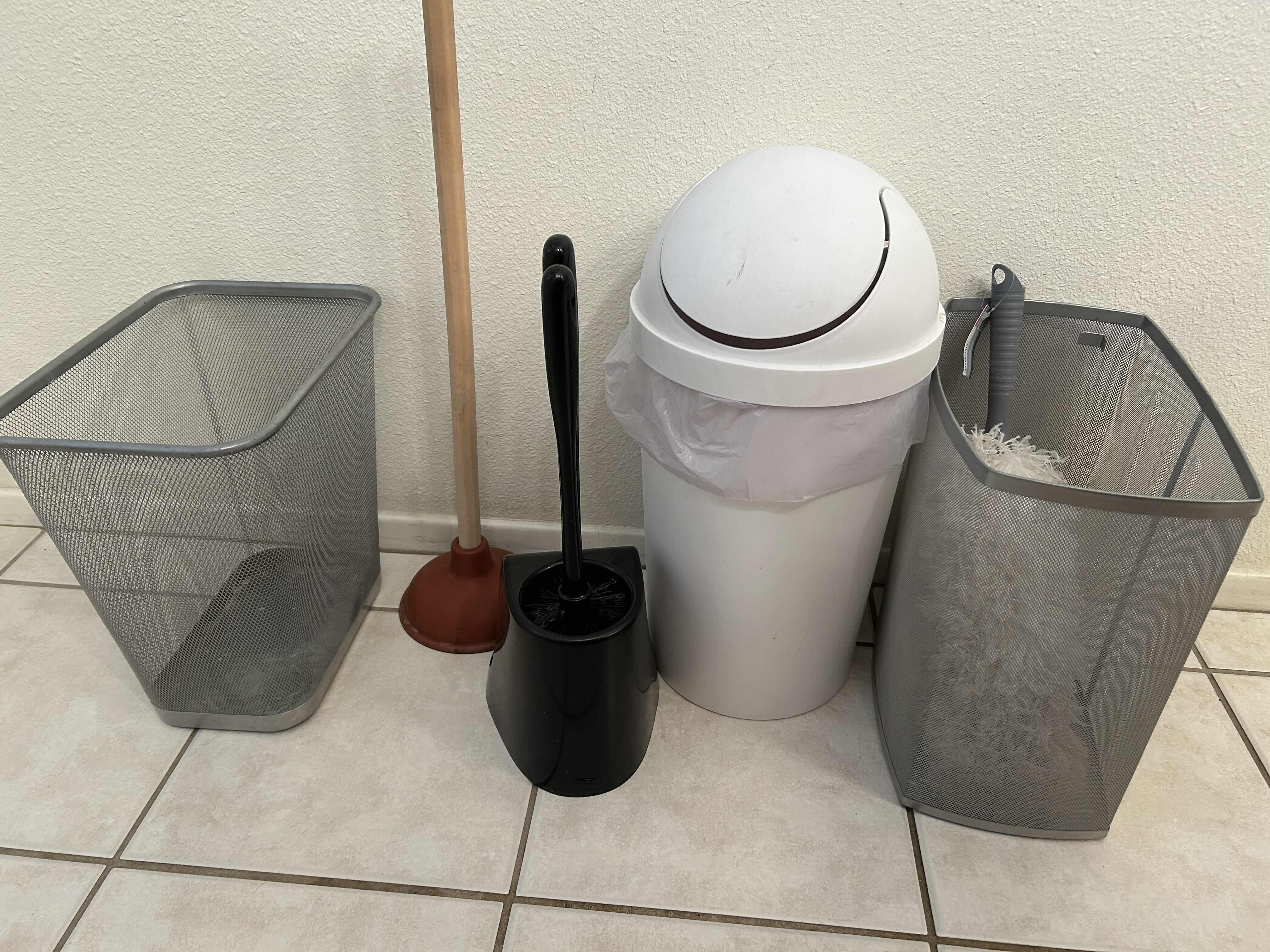 Photo 1 of 3 SMALL TRASH CANS