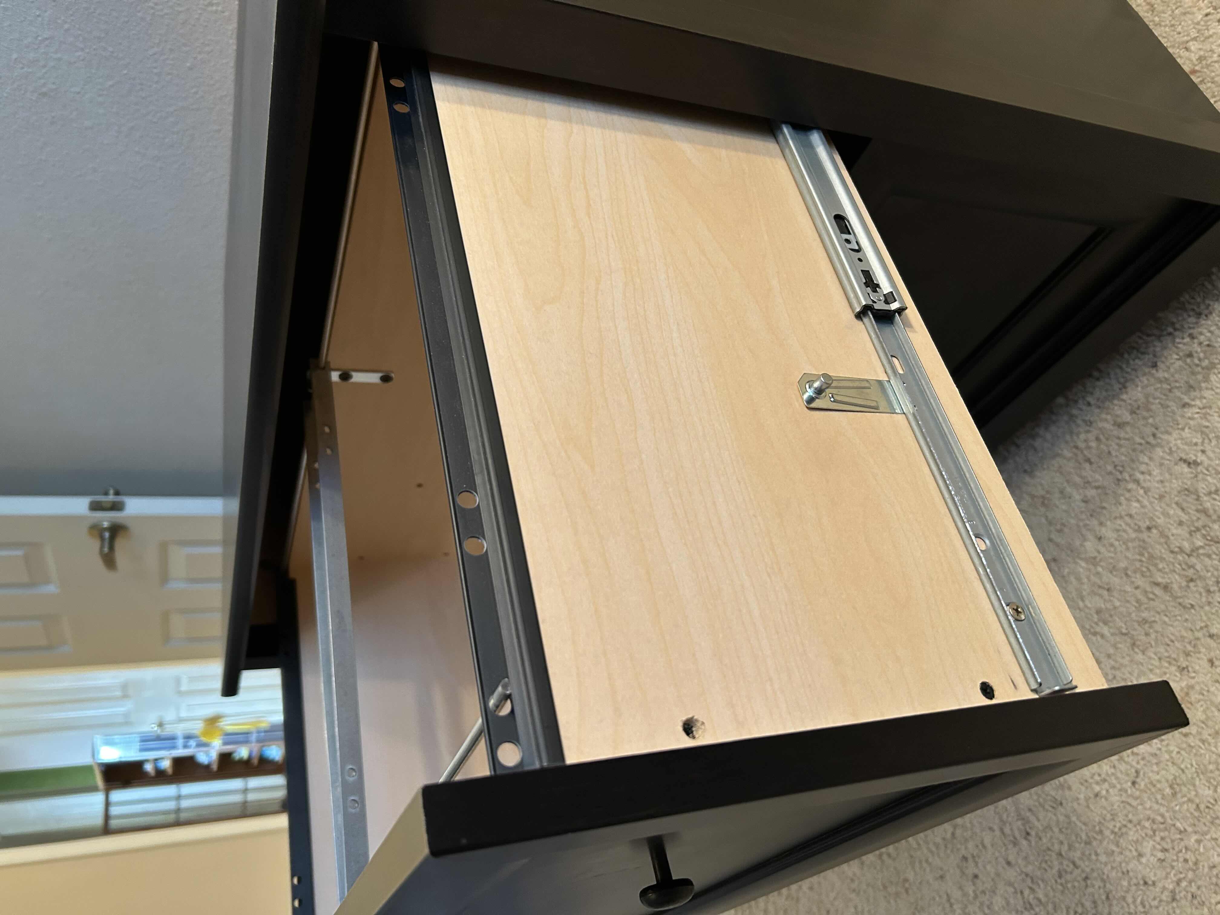 Photo 1 of BLACK LATERAL FILE 2 DRAWER CABINET 33“X 23“X 29”H