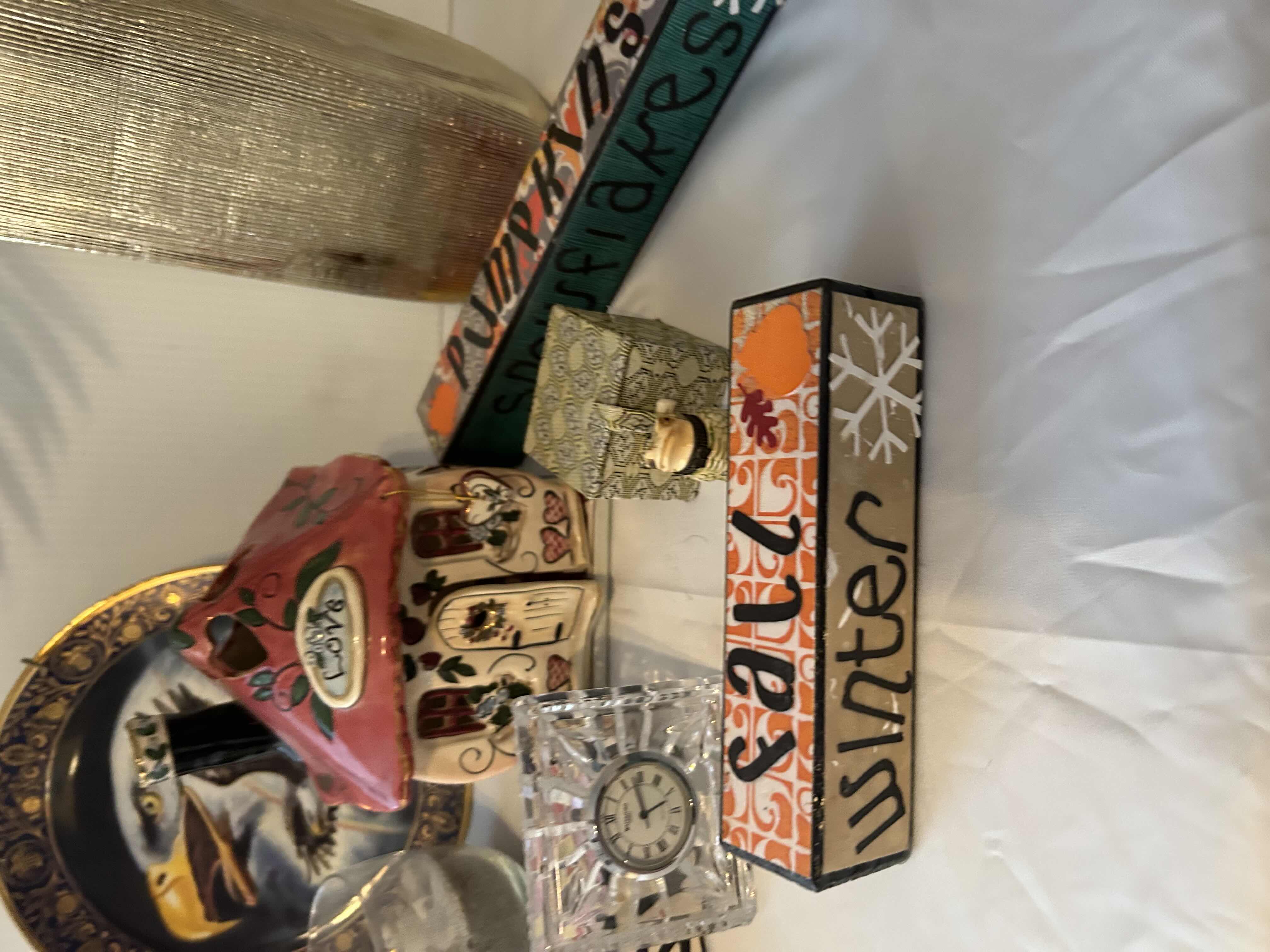 Photo 1 of 9 HOME DECOR ITEMS- VASE GOLD H12”