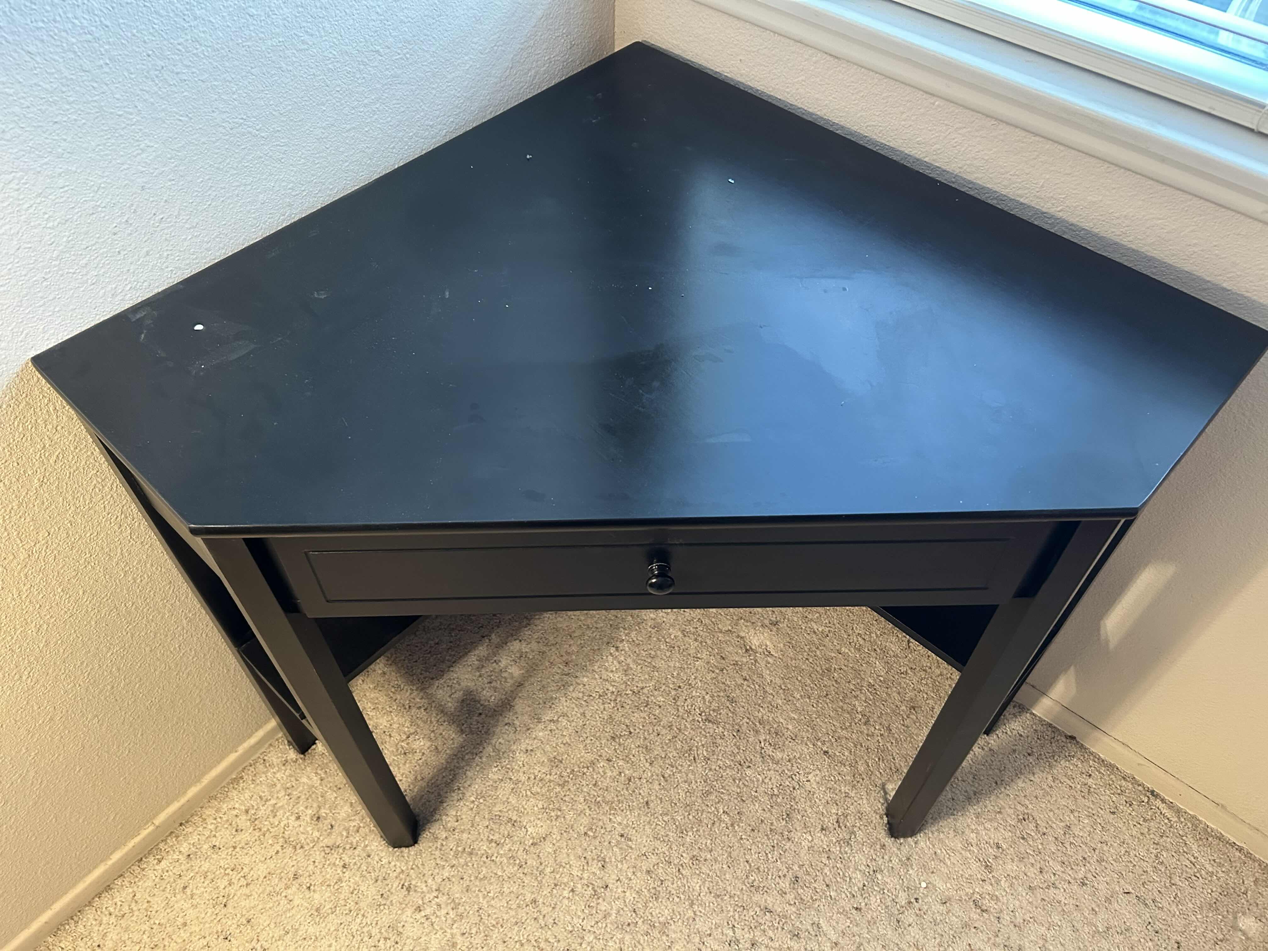 Photo 1 of BLACK CORNER DESK 41” X 28” H 30”