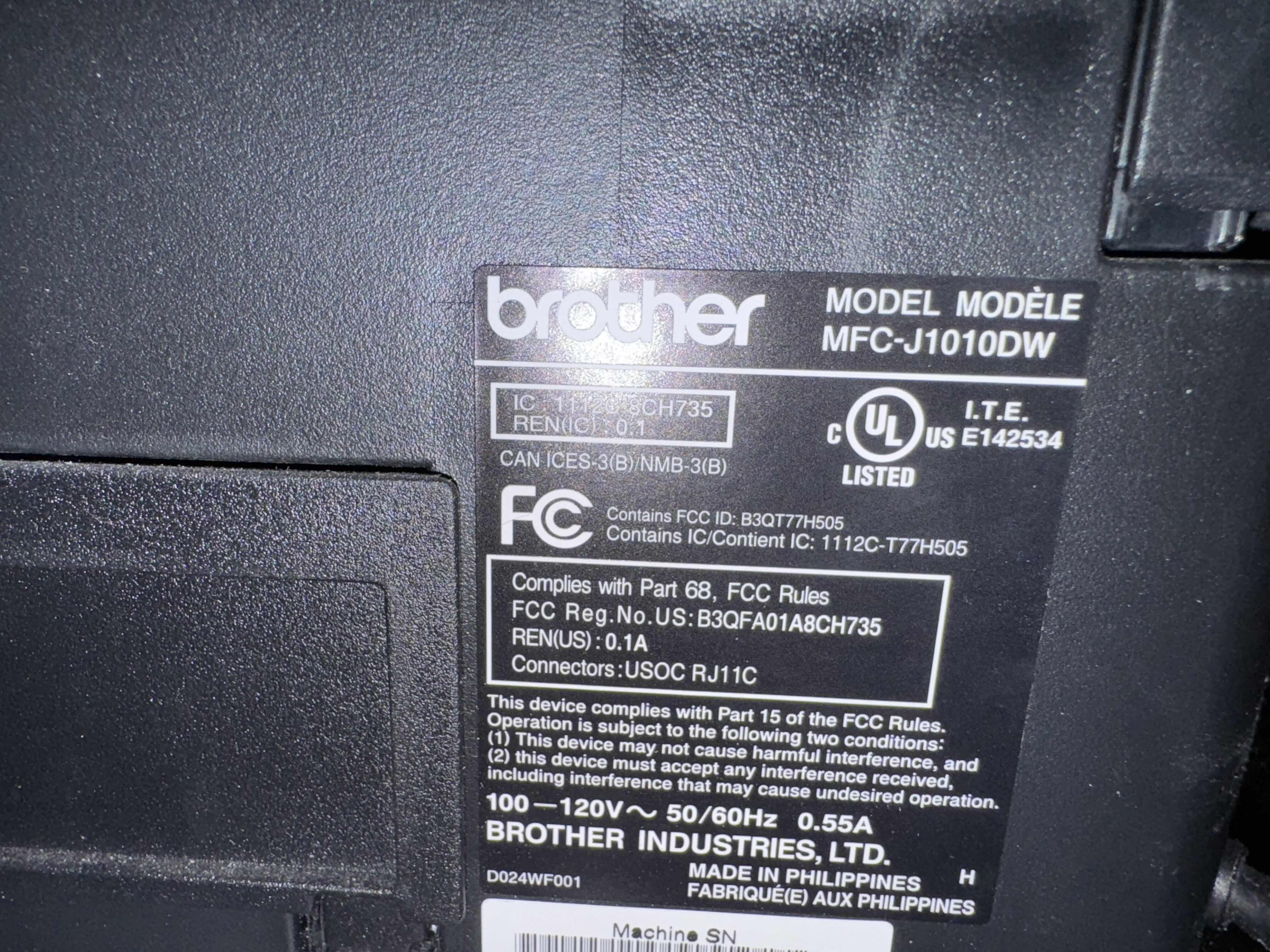 Photo 1 of BROTHER PRINTER