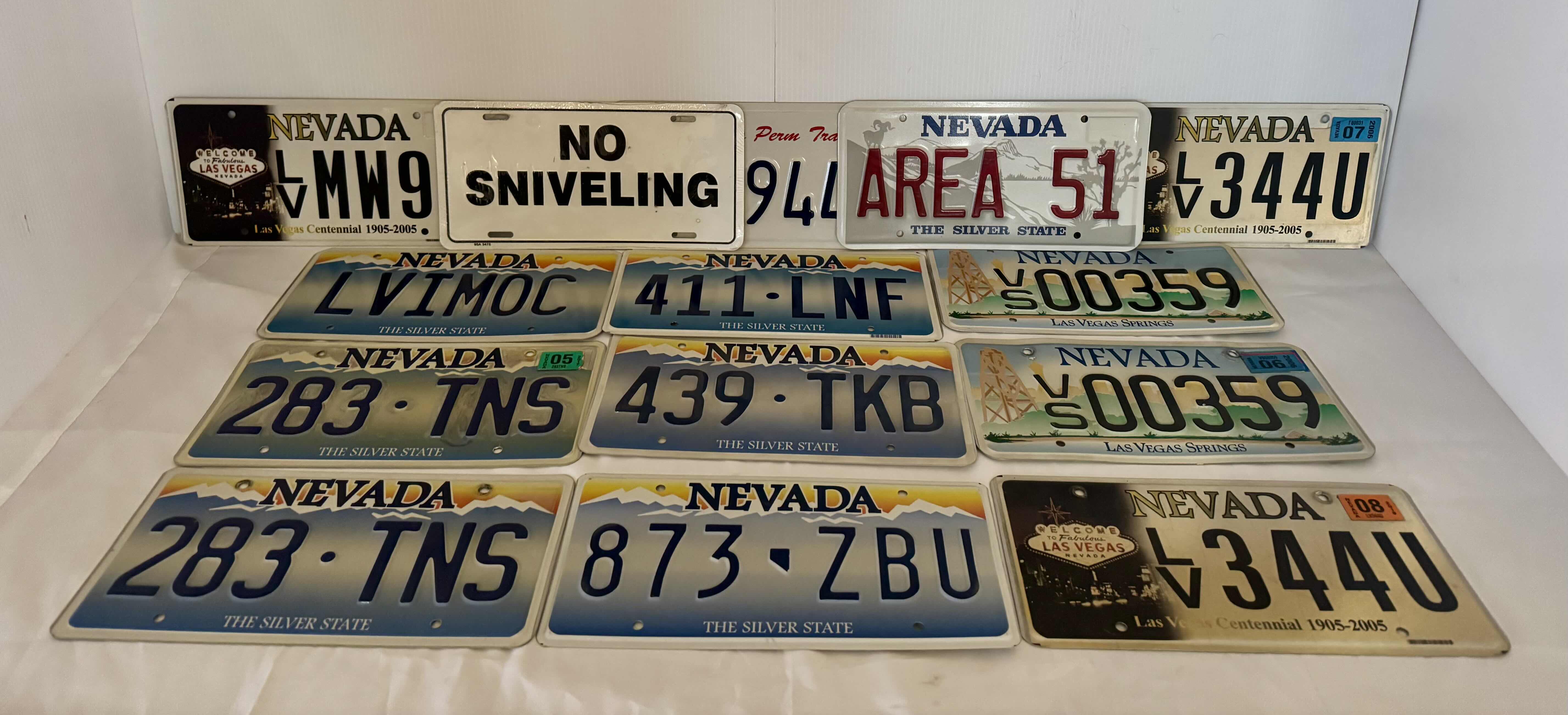 Photo 1 of 14-ASSORTED VEHICLE NEVADA LICENSE PLATES