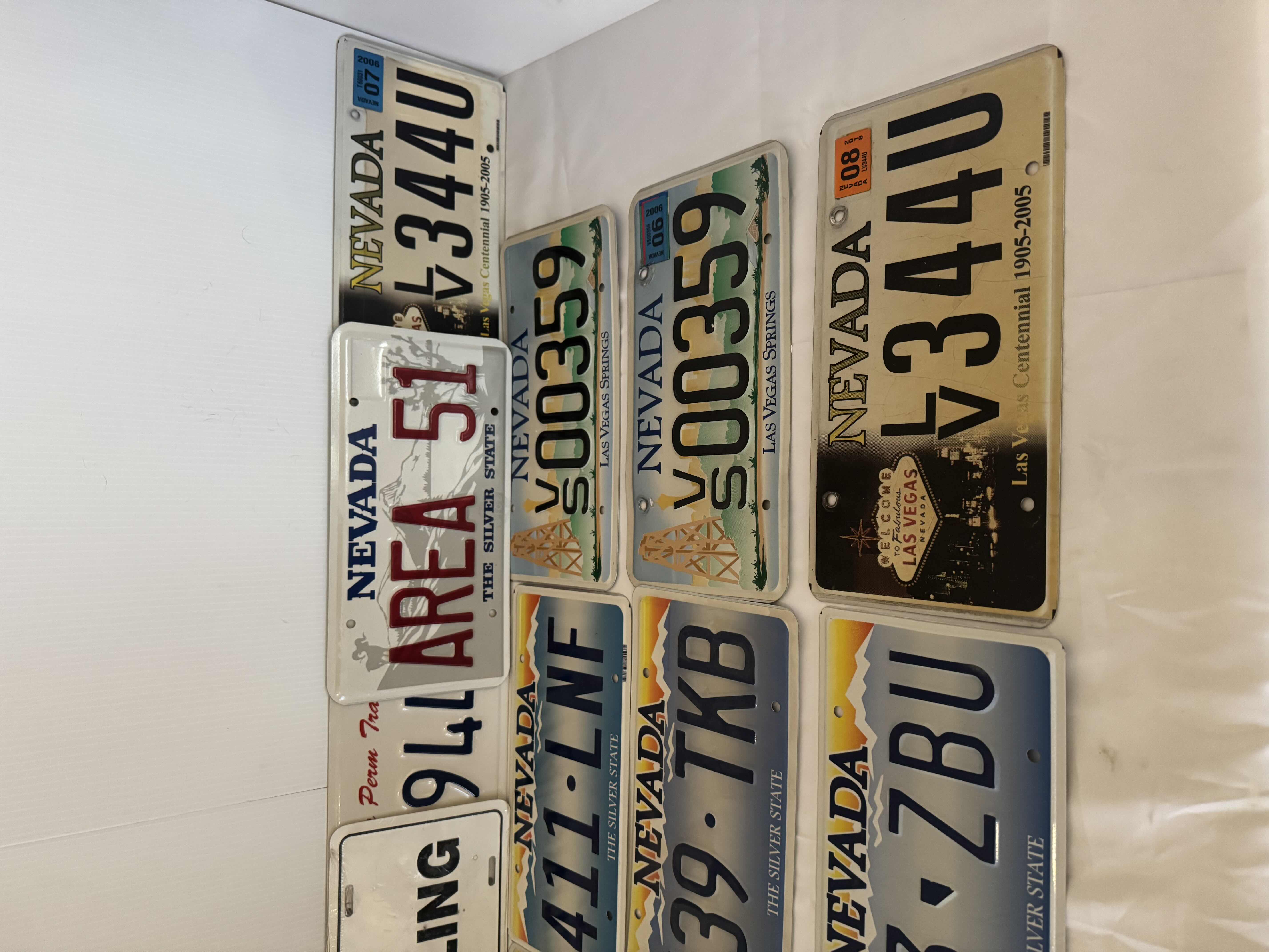 Photo 1 of 14-ASSORTED VEHICLE NEVADA LICENSE PLATES