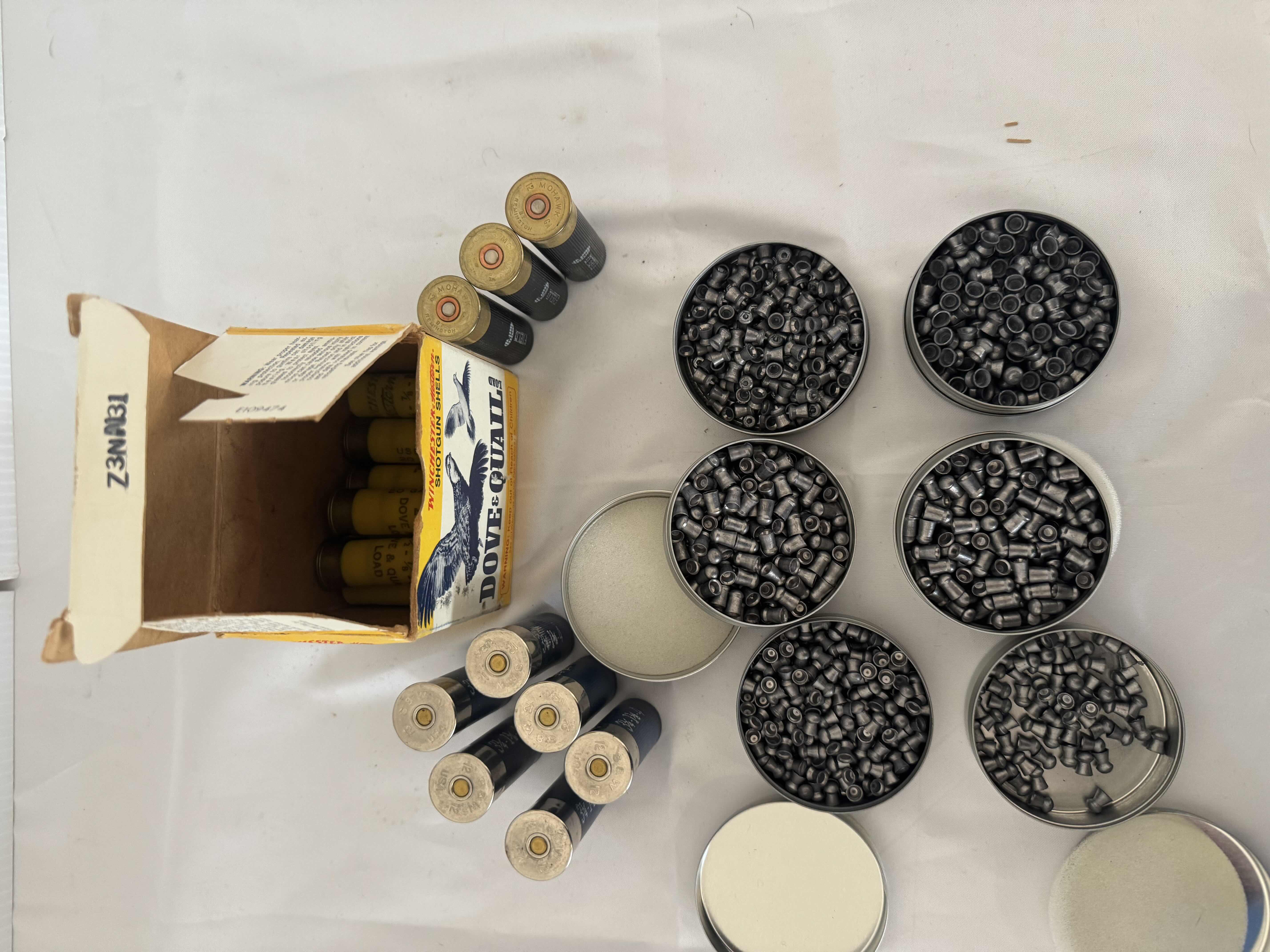 Photo 1 of AIRGUN PELLETS AND WINCHSETER SHOTGUN SHELLS-FIREARMS AND AMMUNITION