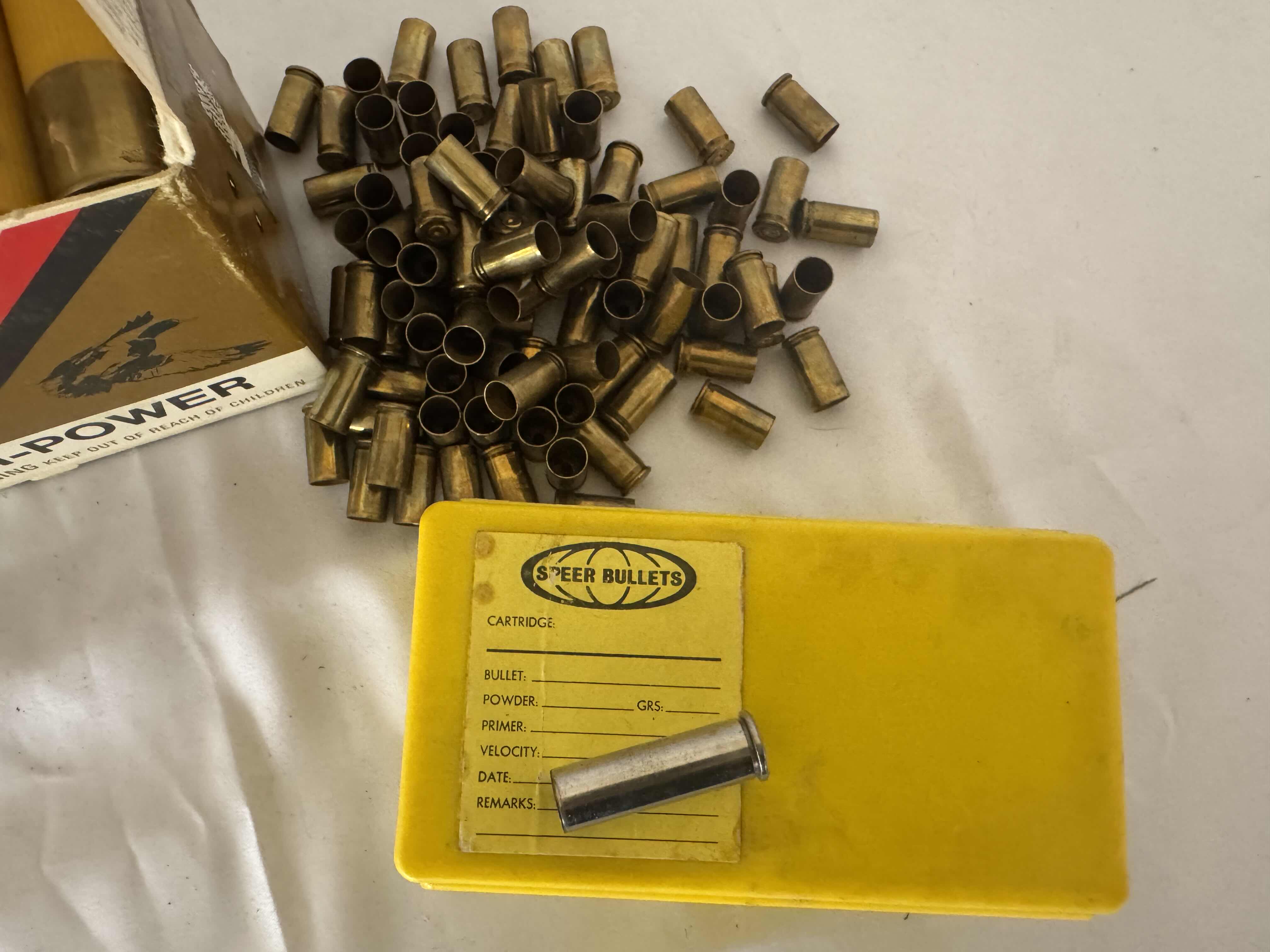 Photo 1 of ASSORTED AMMUNITION AND SHOT GUN SHELL CASINGS.