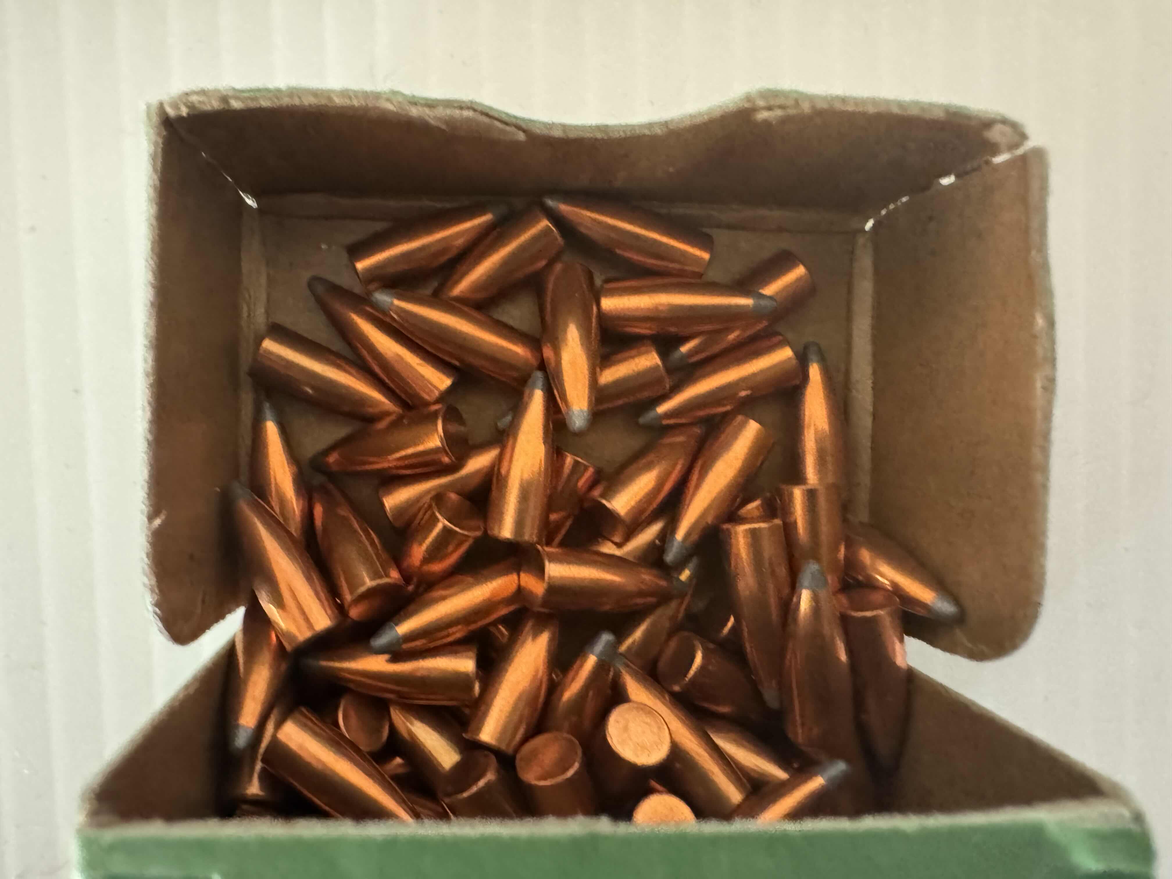 Photo 1 of 6 BOXES OF SIERRA 22 CALIBER RIFLE BULLETS. 1310 FIREARMS/GUN AMMUNITION.
