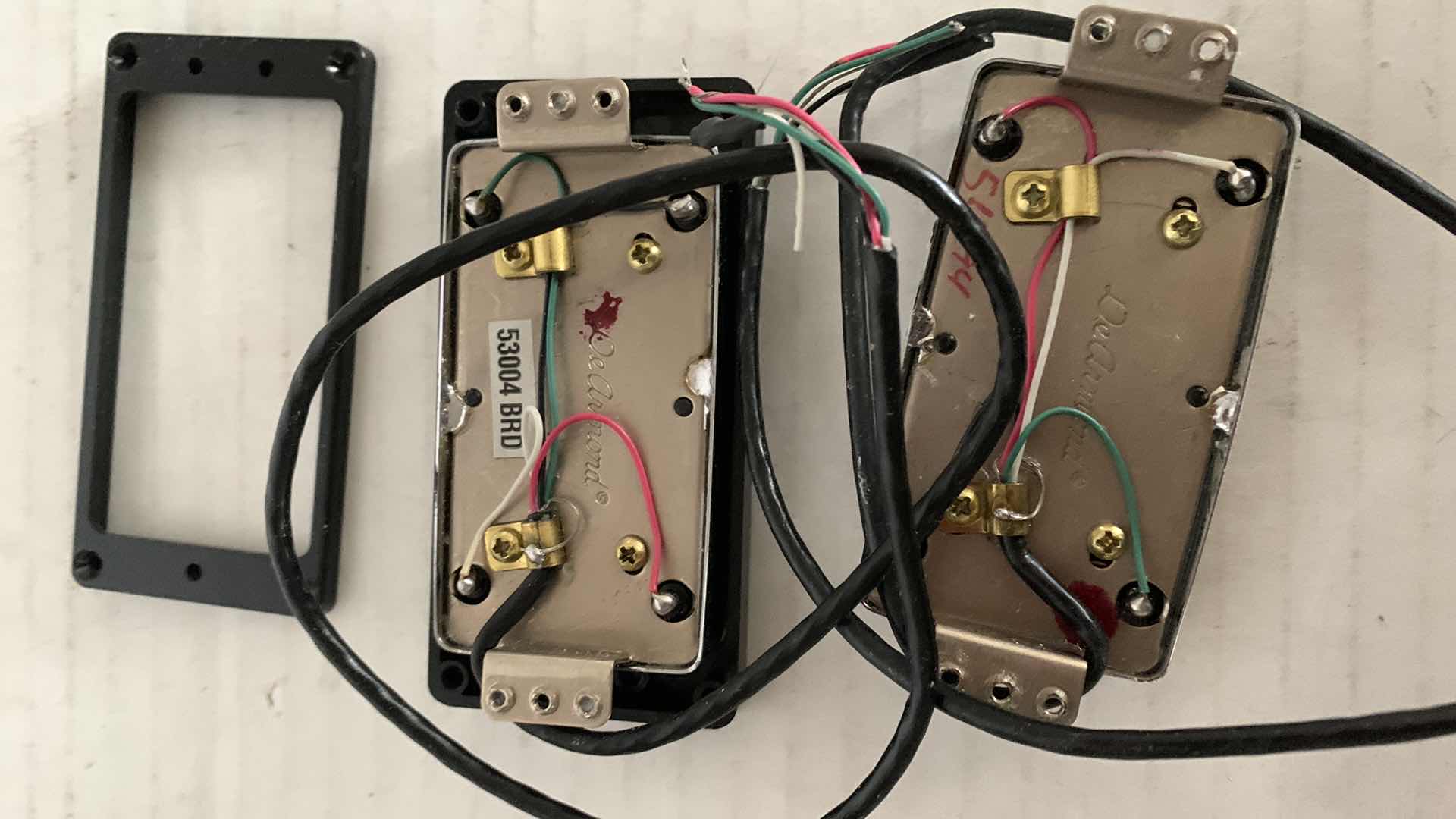 Photo 1 of 2-DEARMOND GOLD TONE HUMBUCKER ELECTRIC GUITAR PICK UPS