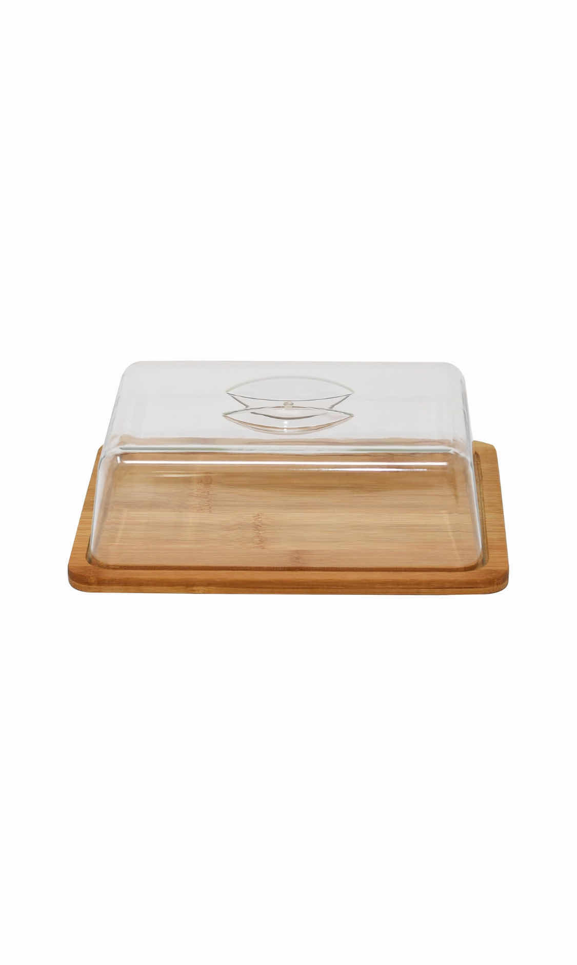 Photo 1 of BRAND NEW SET OF BAMBOO CUTTING BOARD SERVING TRAY WITH CLEAR ACRYLIC COVER - HOME X