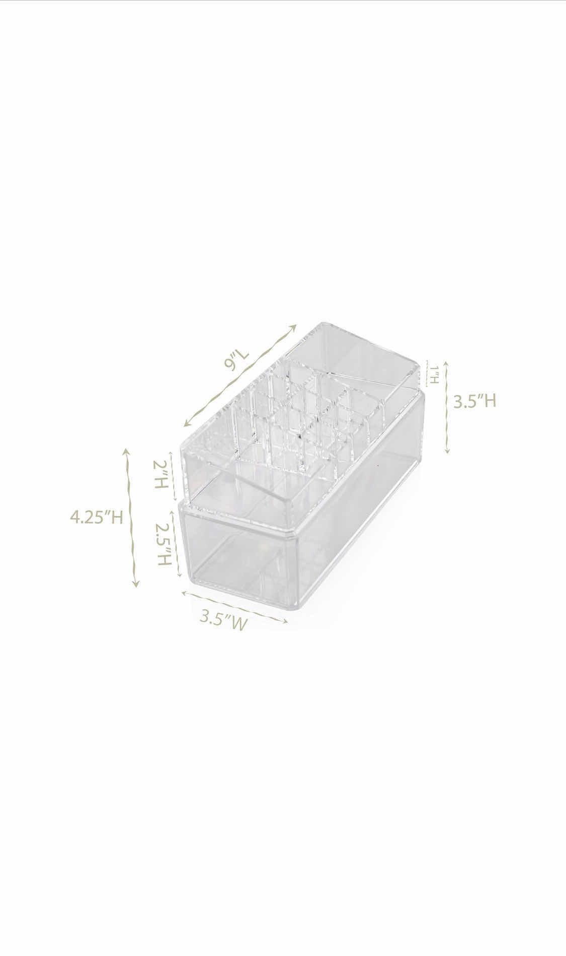 Photo 2 of BRAND NEW LOT OF COSMETIC ORGANIZER , ACRYLIC, CLEAR