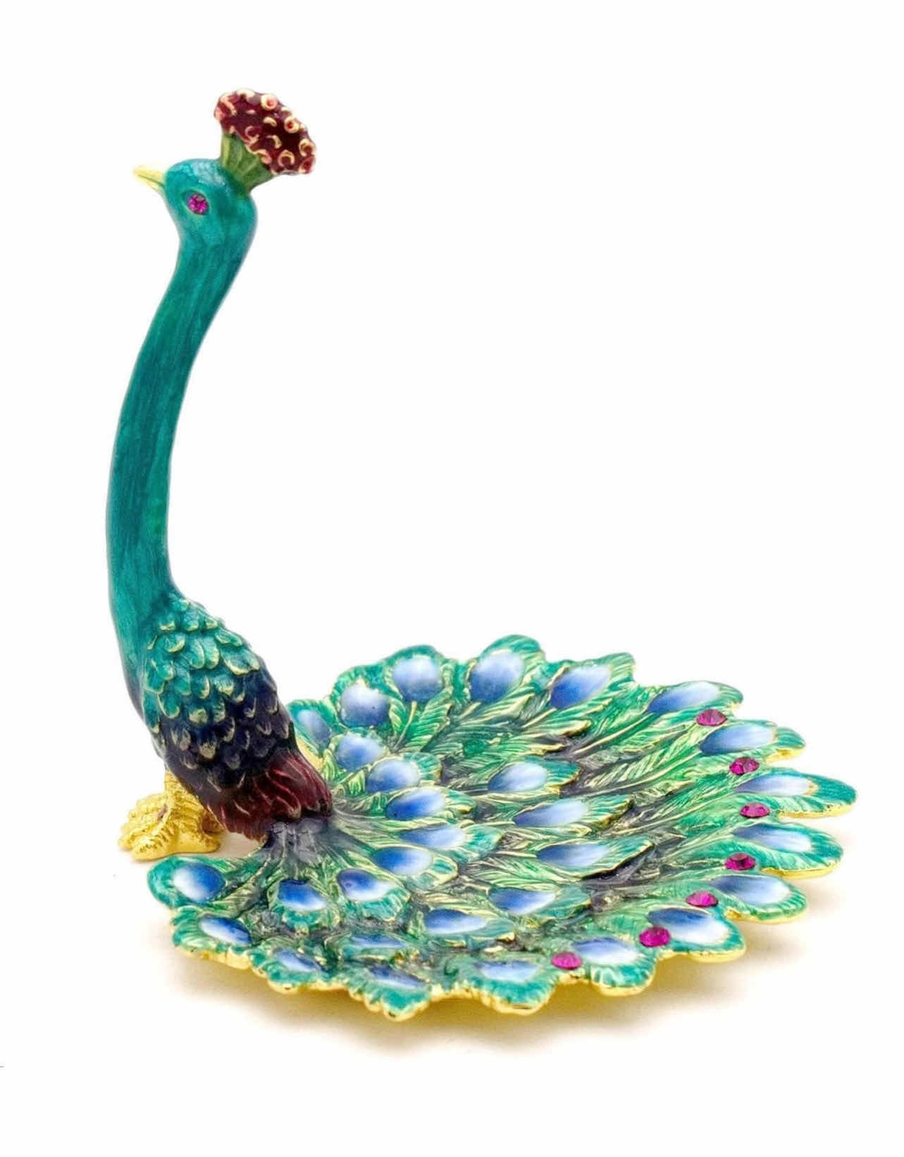 Photo 1 of BRAND NEW CASE OF LUXURY PEACOCK RING HOLDER/JEWELRY TRINKET DISH