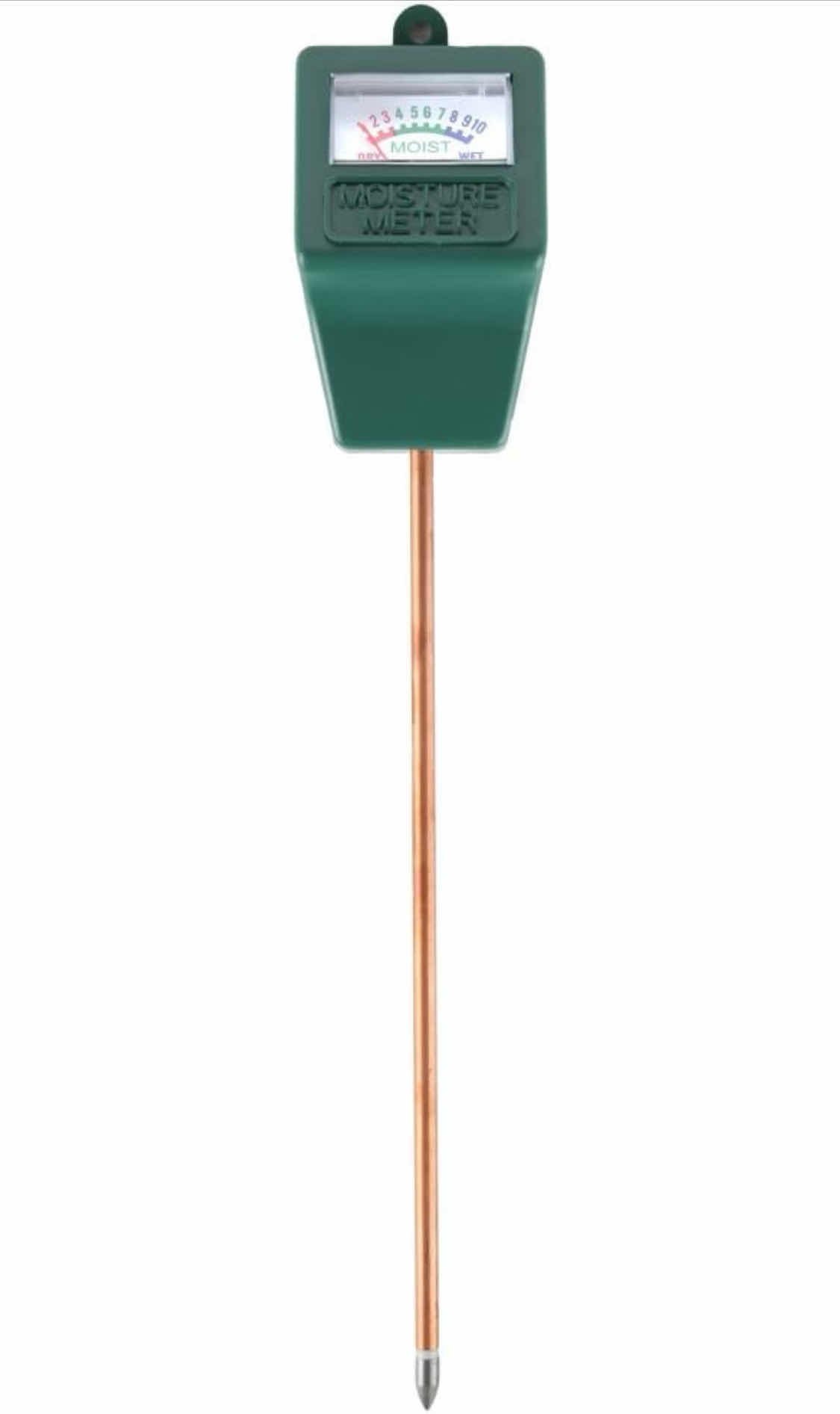 Photo 1 of BRAND NEW LOT OF HOME- X INDOOR/OUTDOOR MOISTURE SENSOR METER, GREEN
PRODUCT DIMENSIONS 

11"x 2.25". STAKE MEASURES 7.5"