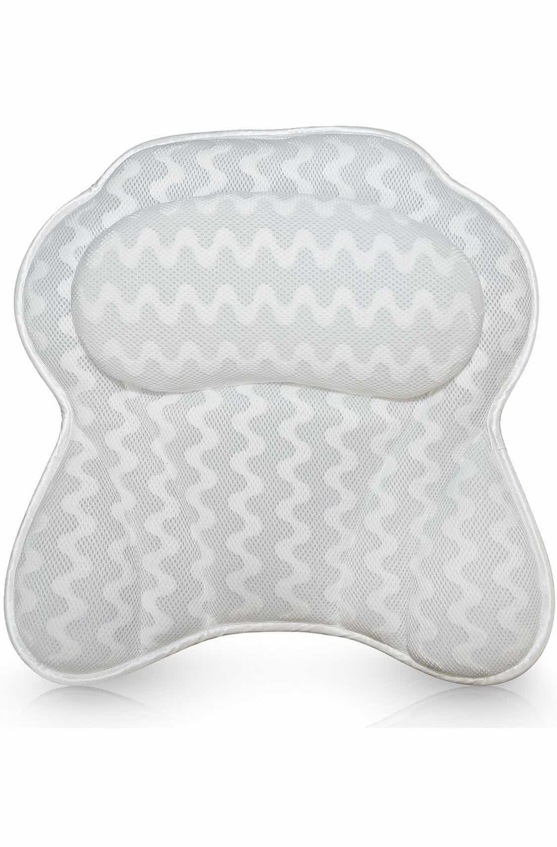 Photo 1 of  BRAND NEW SEN ZONE BATH/TUB MESH PILLOW, WHITE
15.5” X 15.5”