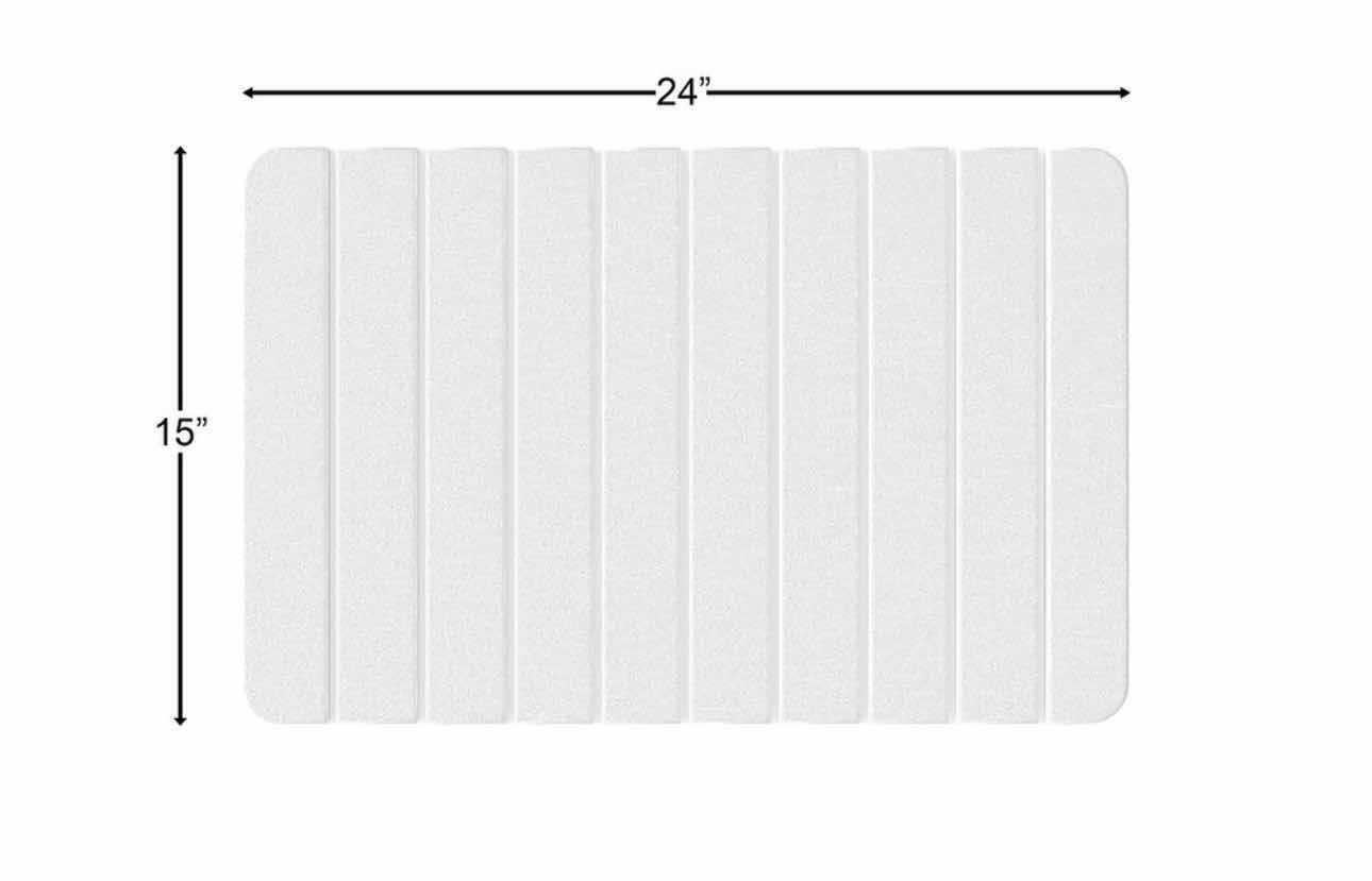 Photo 2 of BRAND NEW DIATOMITE QUICK DRY STONE MEDIUM 24" x 15" BATH MAT IN WHITE