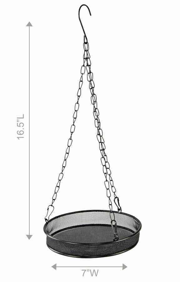 Photo 3 of BRAND NEW CASE OF HOME-X ROUND MESH HANGING BIRD FEEDER, 7-Inch Diameter, 16 1/2" L x 7" W x 1" H, Black