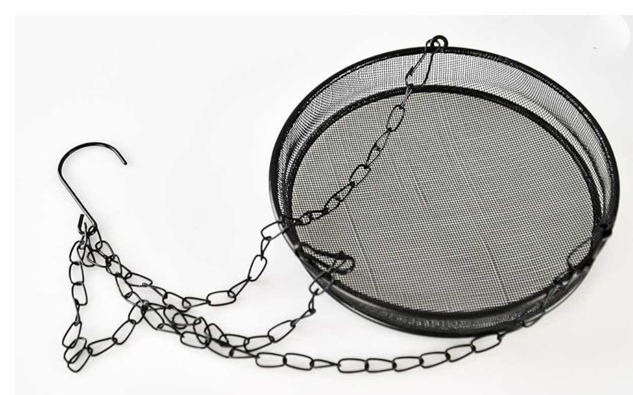 Photo 2 of BRAND NEW CASE OF HOME-X ROUND MESH HANGING BIRD FEEDER, 7-Inch Diameter, 16 1/2" L x 7" W x 1" H, Black