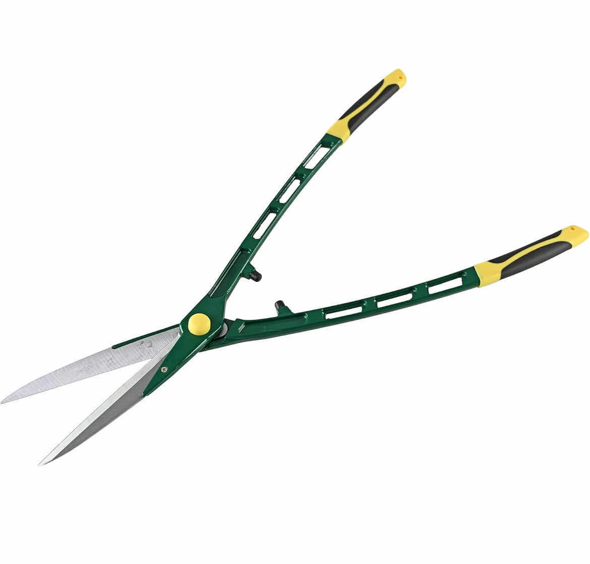 Photo 1 of LIGHTWEIGHT HEDGE SHEARS FOR GARDEN, SMALL YARD TRIMMING CLIPPER FOR BUSHES AND SHRUBS, PRUNING SHEARS FOR GARDENING, PLANT CLIPPERS, WEIGH LESS THAN 2 LBS, 26 ½” L, GREEN