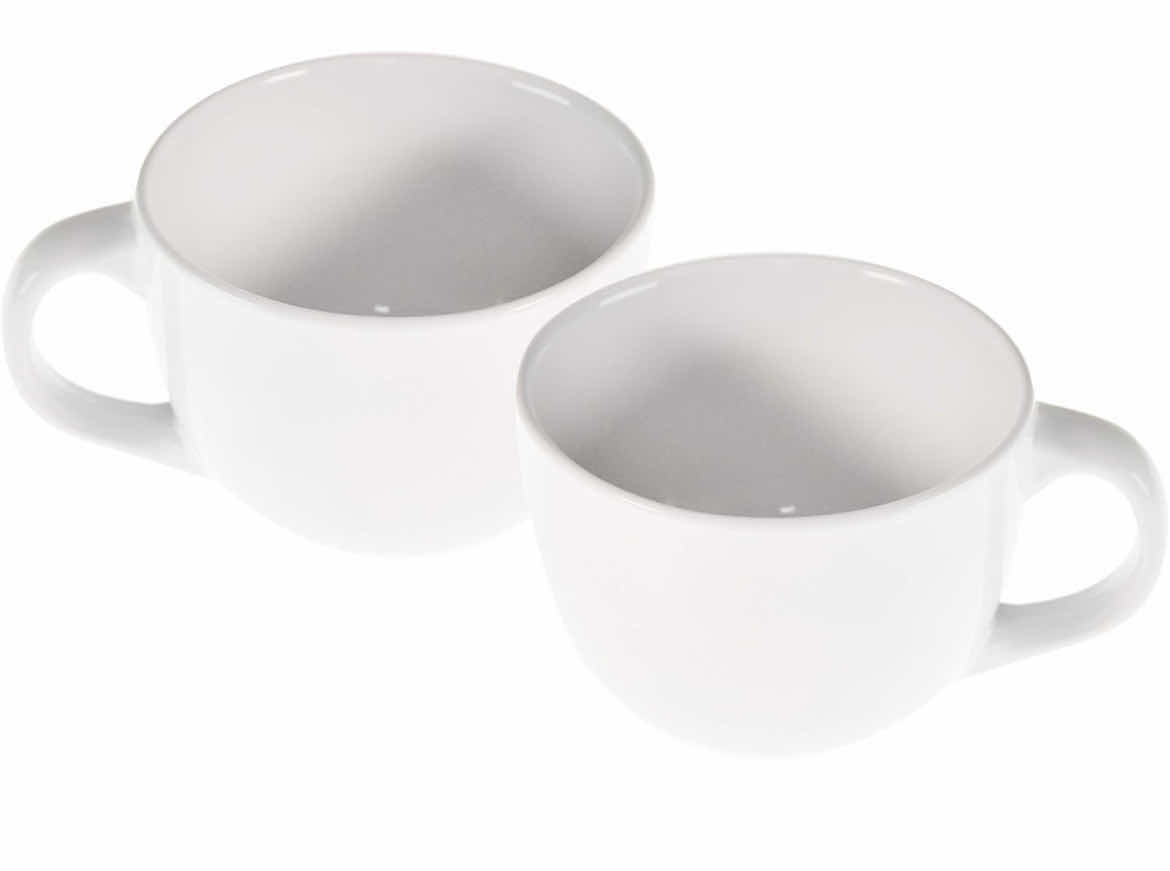 Photo 1 of SET OF 2 WHITE SOUP MUG, BOWL WITH HANDLE, DINNERWARE KITCHEN ESSENTIALS,