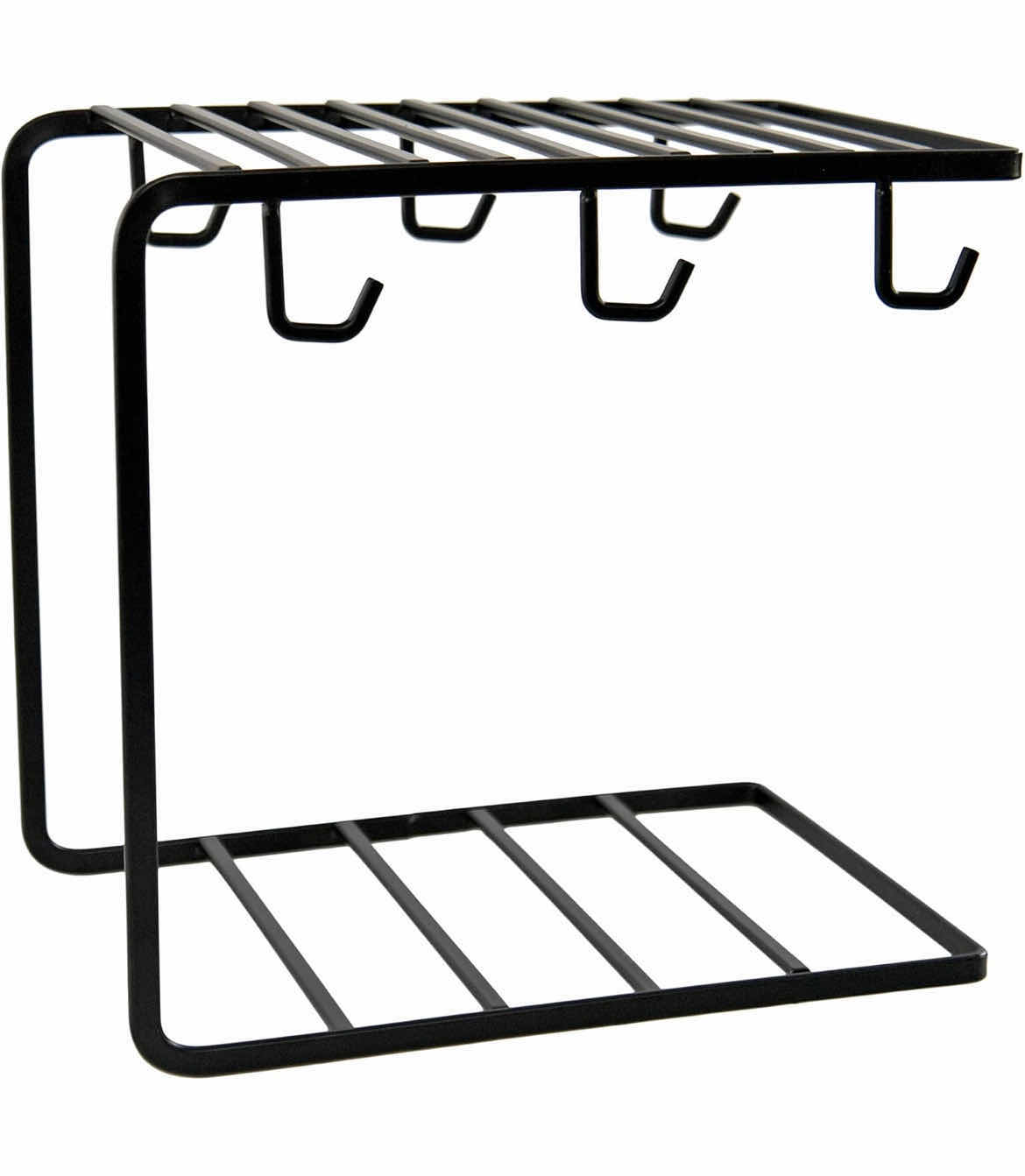 Photo 1 of CASE OF 12 METAL MUG TREE HOLDER STAND FOR COUNTER-RUSTIC COFFEE CUP HOLDER FOR COUNTER-6 MUG RACK ORGANIZER FOR KITCHEN CABINET-MUG AND PLATE HOLDER-BLACK