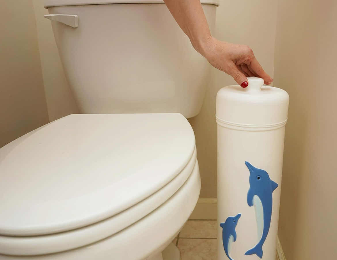 Photo 4 of CASE OF 6 HOME-X DOLPHIN TOILET PAPER HOLDER/ORGANIZER BATHROOM DECOR