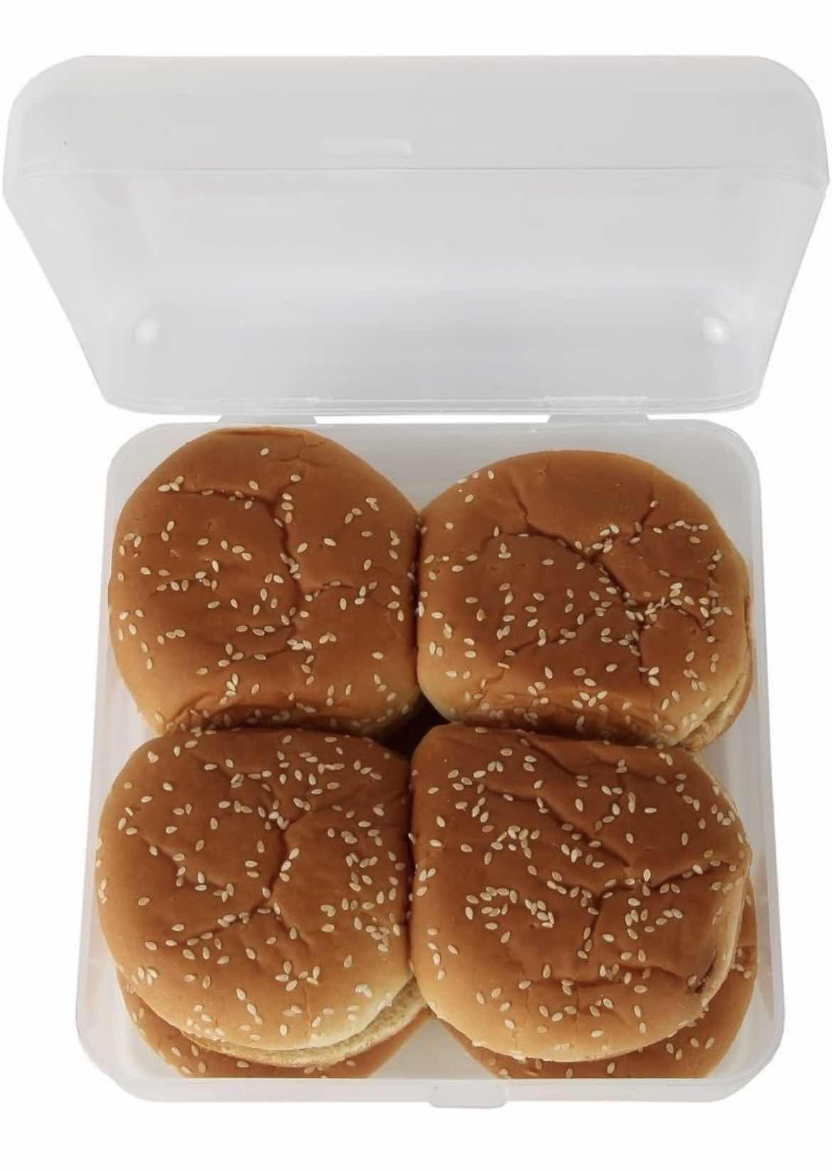 Photo 2 of CASE OF 12 HOME-X HAMBURGER BUN STORAGE CONTAINER SEE THROUGH CONTAINER