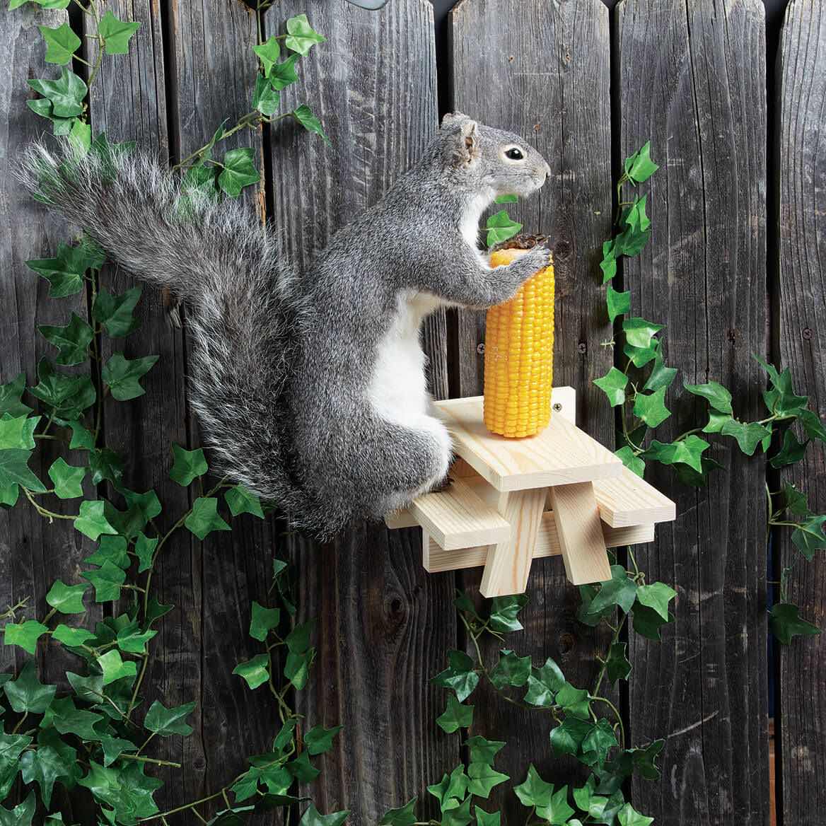 Photo 1 of CASE OF 16 HOME-X SQUIRREL PICNIC TABLE FEEDER