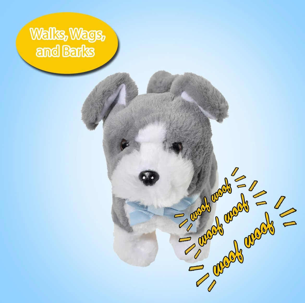 Photo 2 of CASE OF 24 HOME-X GREY SCHNAUZER ELECTRIC DOG TOY INTERACTIVE PETS