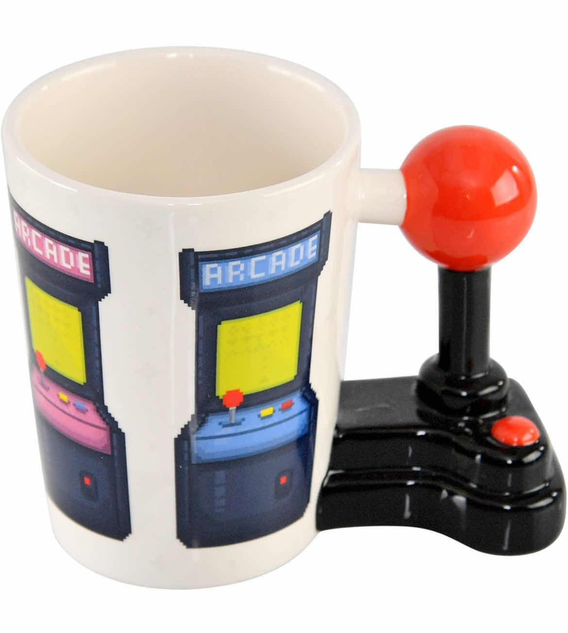 Photo 1 of CASE OF 18 HOME-X NOVELTY COFFEE MUG WITH JOYSTICK HANDLE OFFICE HOME KITCHEN