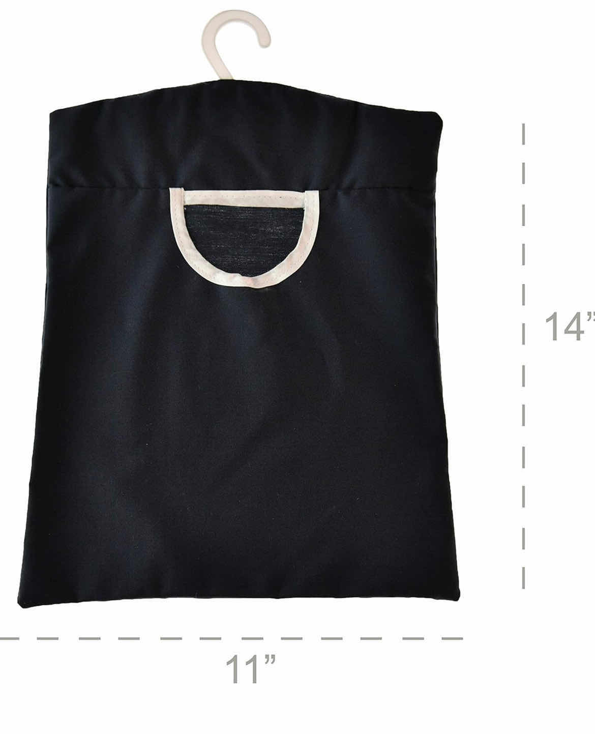 Photo 3 of CASE OF 100 HOME-X CANVAS CLOTHES PIN BAG LAUNDRY CLOTHES PIN HOLDER WITH HANGING HOOK