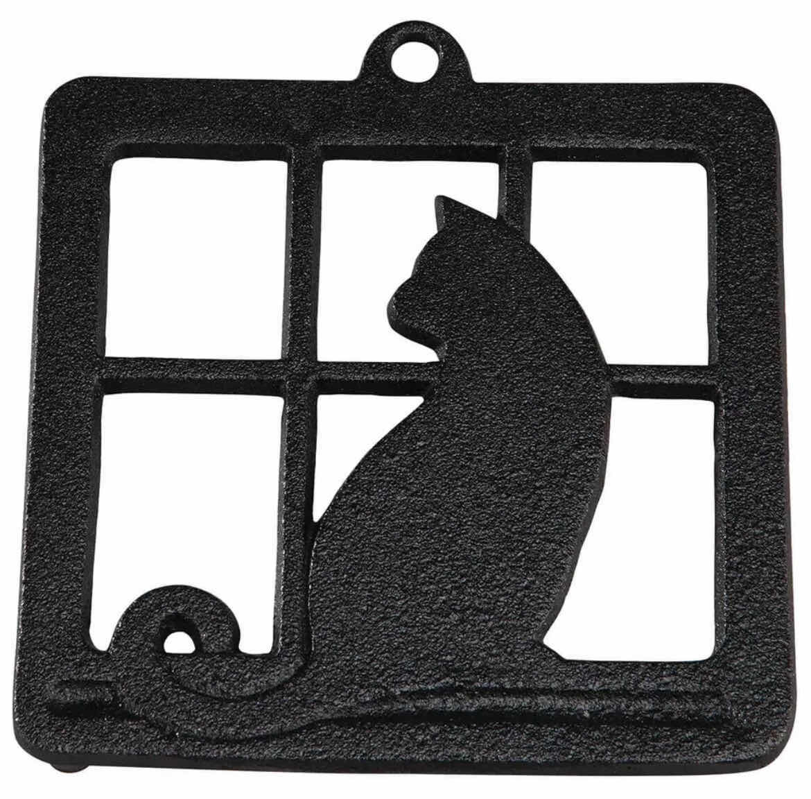 Photo 1 of CASE OF 24 HOME-X CAST IRON TRIVET WITH SINGLE CAT IN WINDOW