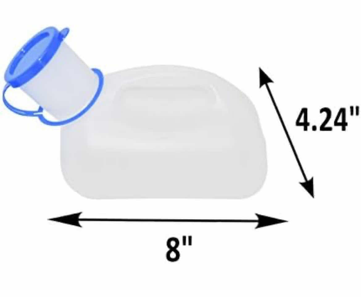 Photo 2 of 12 CASES OF 20 HOME-X PORTABLE URINAL WITH FEMALE ADAPTER UNISEX