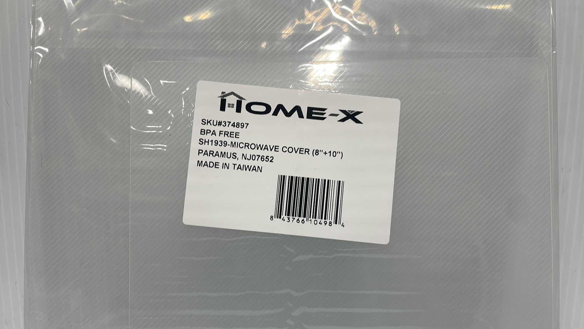 Photo 2 of CASE OF 144 HOME-X FLAT MICROWAVE COVER/SPLATTER GUARD SET OF 2  1-8” & 1-10”