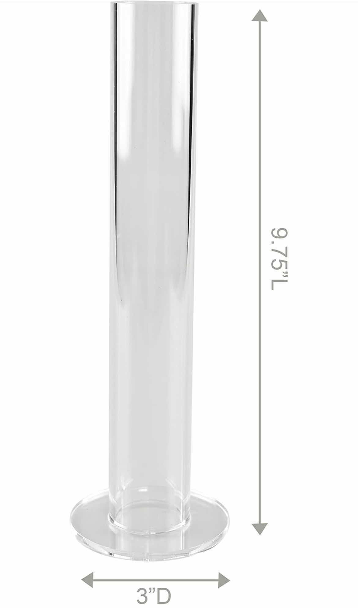 Photo 1 of CASE OF 16 HOME-X ACRYLIC HAIR-TIE ORGANIZER, STYLISH CLEAR PLASTIC STAND FOR HOLDING PONYTAIL HOLDERS, BRACELETS, HAIR CLIPS, AND OTHER ACCESSORIES, 9 ¾” L X 3" D, CLEAR