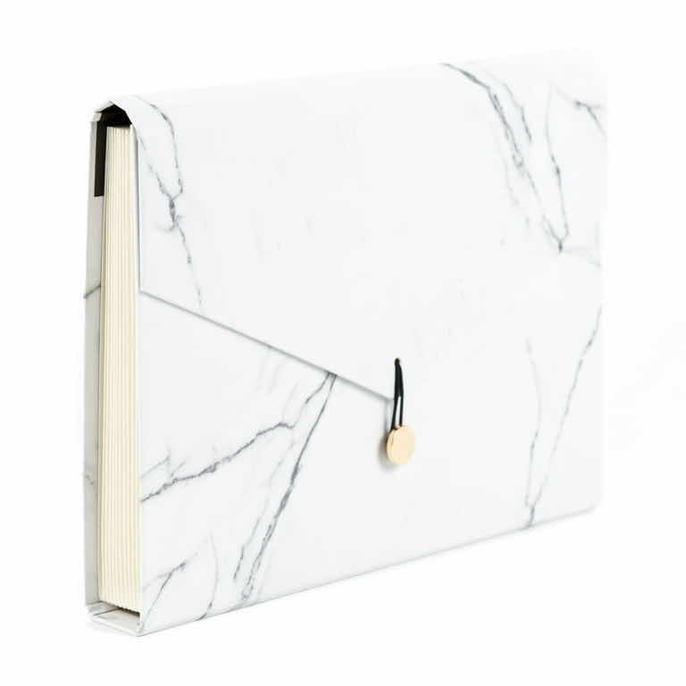 Photo 2 of U BRANDS WHITE MARBLE 13-POCKET EXPANDABLE FILE FOLDER