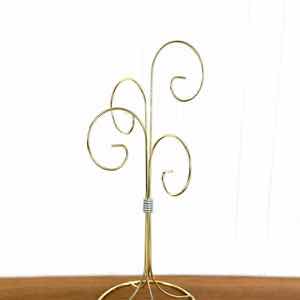 Photo 1 of CASE OF 9 4 ARM BRASS ORNAMENT HANGER TREE STAND METAL WIRE HOLDER HANGING DISPLAY