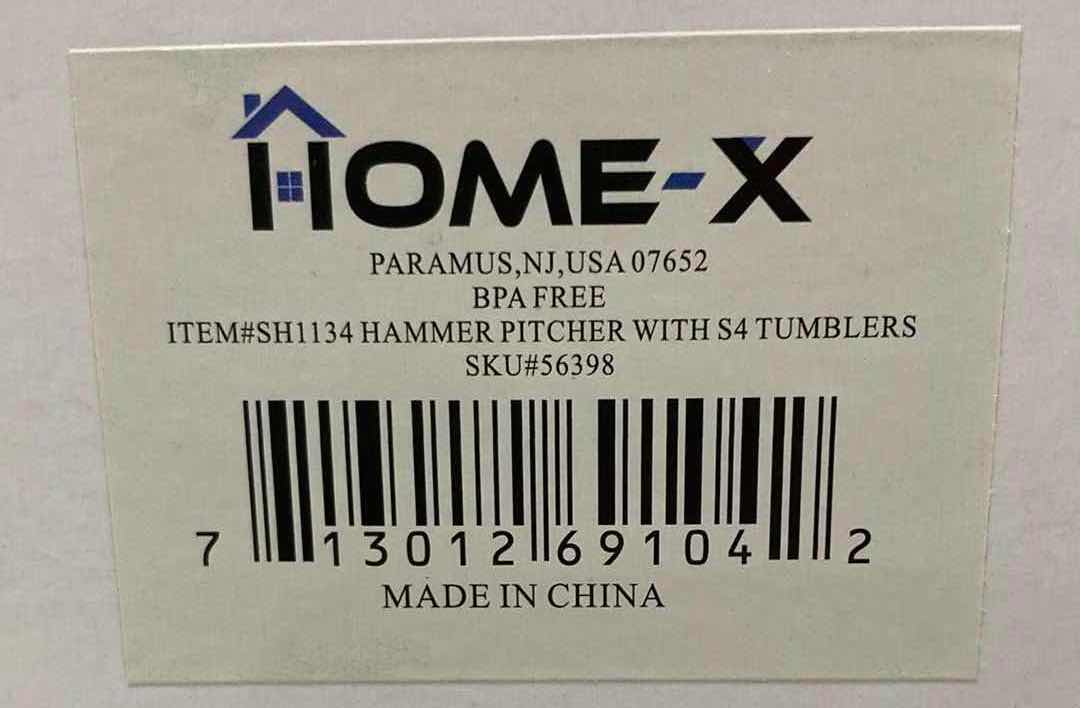 Photo 4 of NEW CASE HOME-X HAMMER PITCHER W 4 TUMBLERS (BOX OF 12)