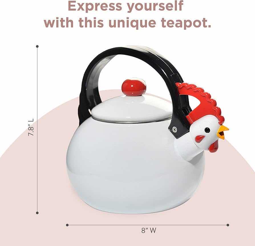 Photo 4 of NEW WHISTLING 1.6 QT ROOSTER TEA KETTLE