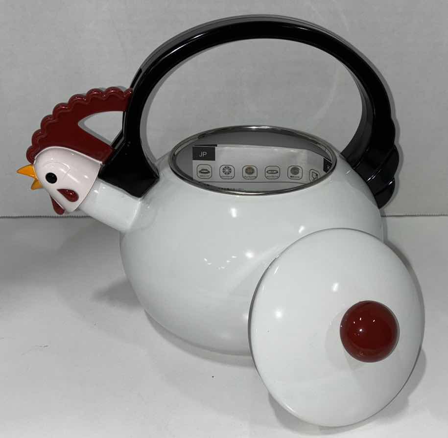 Photo 2 of NEW WHISTLING 1.6 QT ROOSTER TEA KETTLE