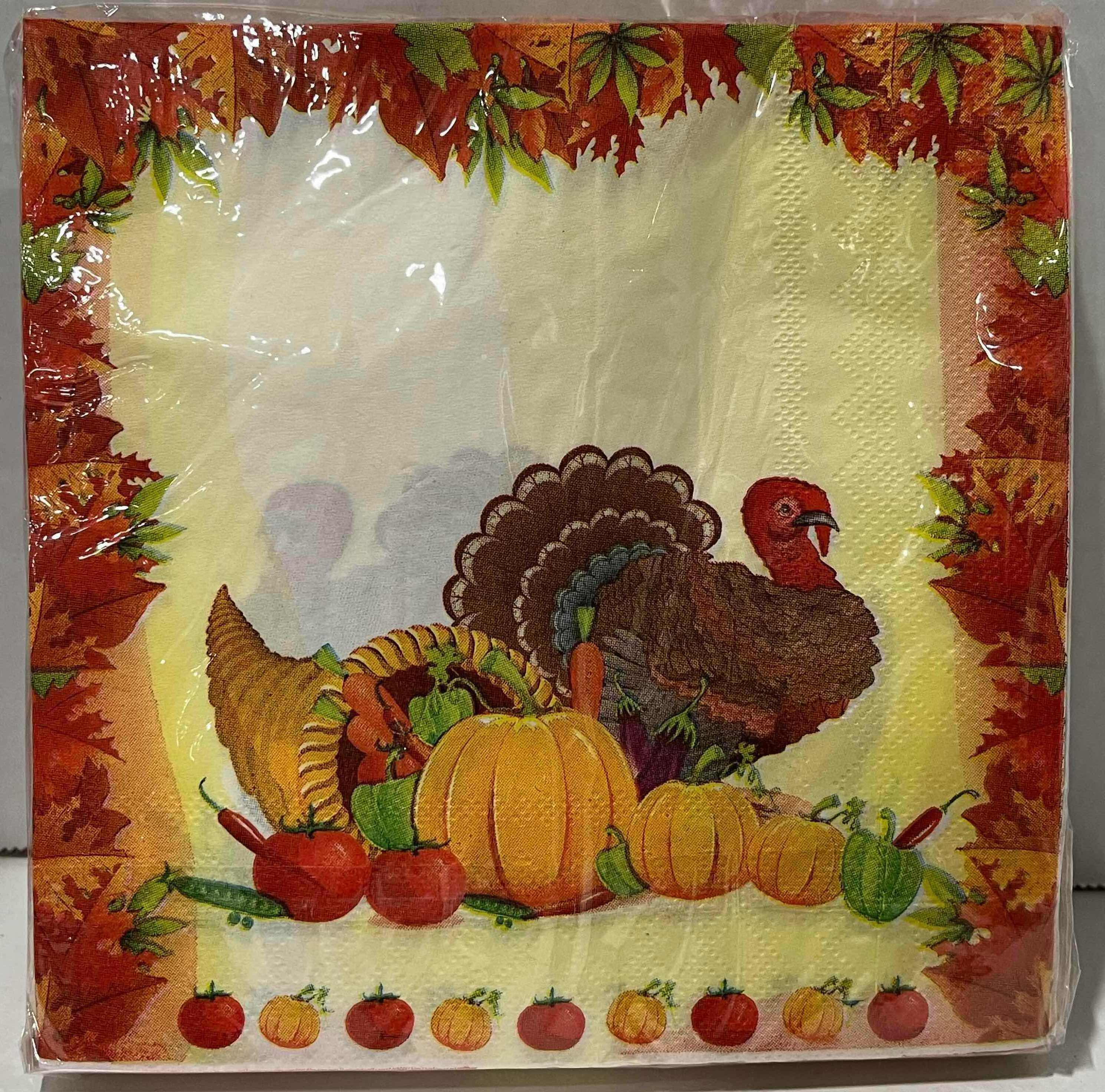 Photo 1 of HOME-X THANKSGIVING NAPKINS (APPROX 75PACKS PER CASE)