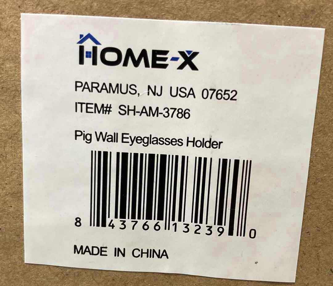 Photo 4 of NEW HOME-X 2PK WALL DECORATIVE RESIN PIG EYEGLASS HOLDER